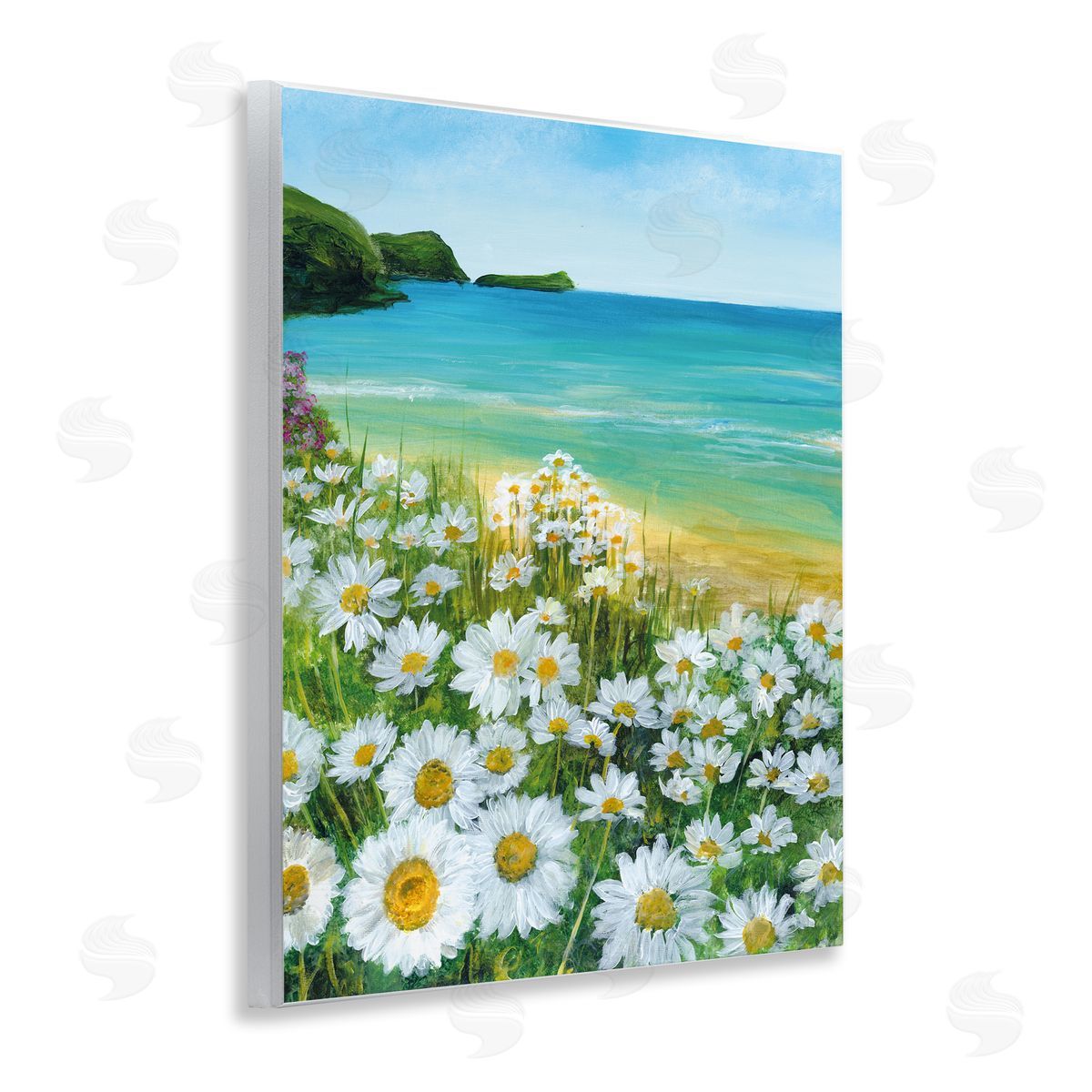Georgie Harrison Seaside Daisy Meadow Canvas Wall Art Print