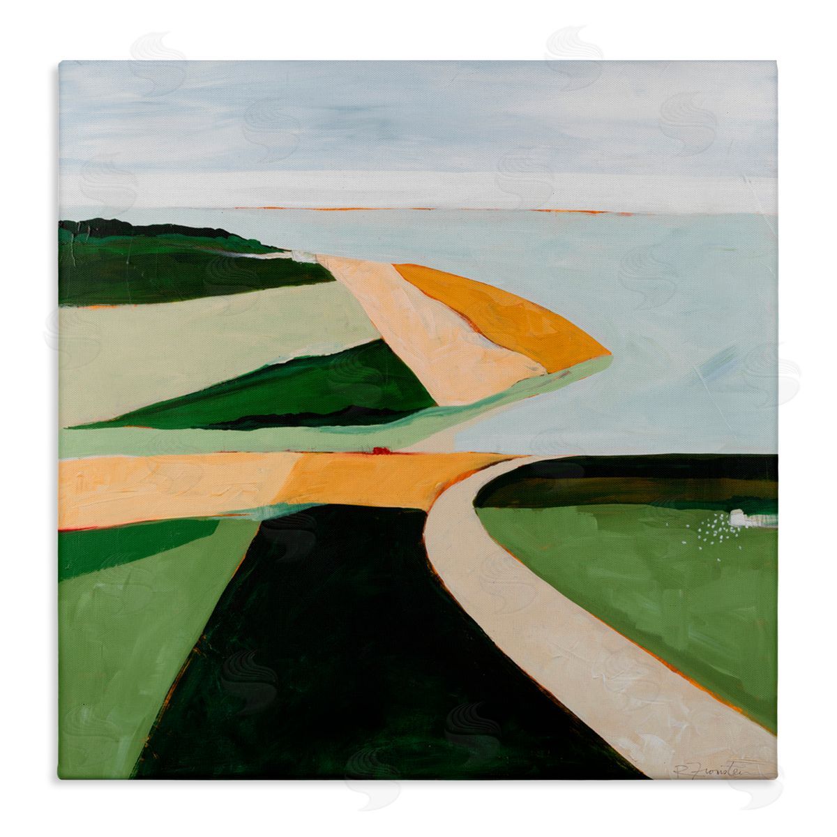 Ruth Fromstein Where The Land Breathes Canvas Wall Art Print