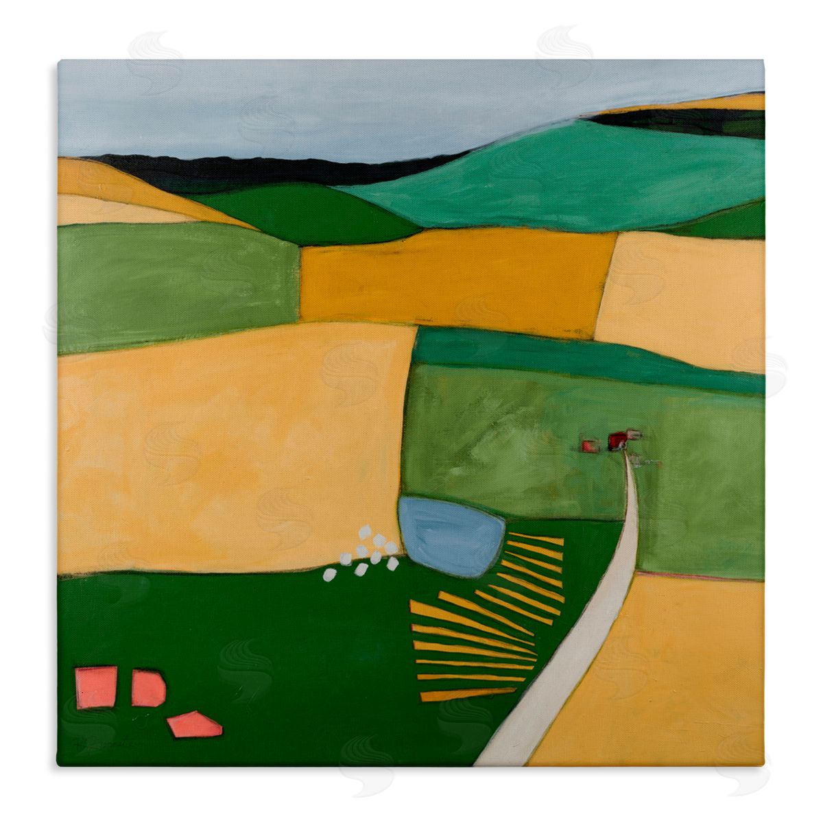 Ruth Fromstein Cultivating Dreams Farmland Canvas Wall Art Print