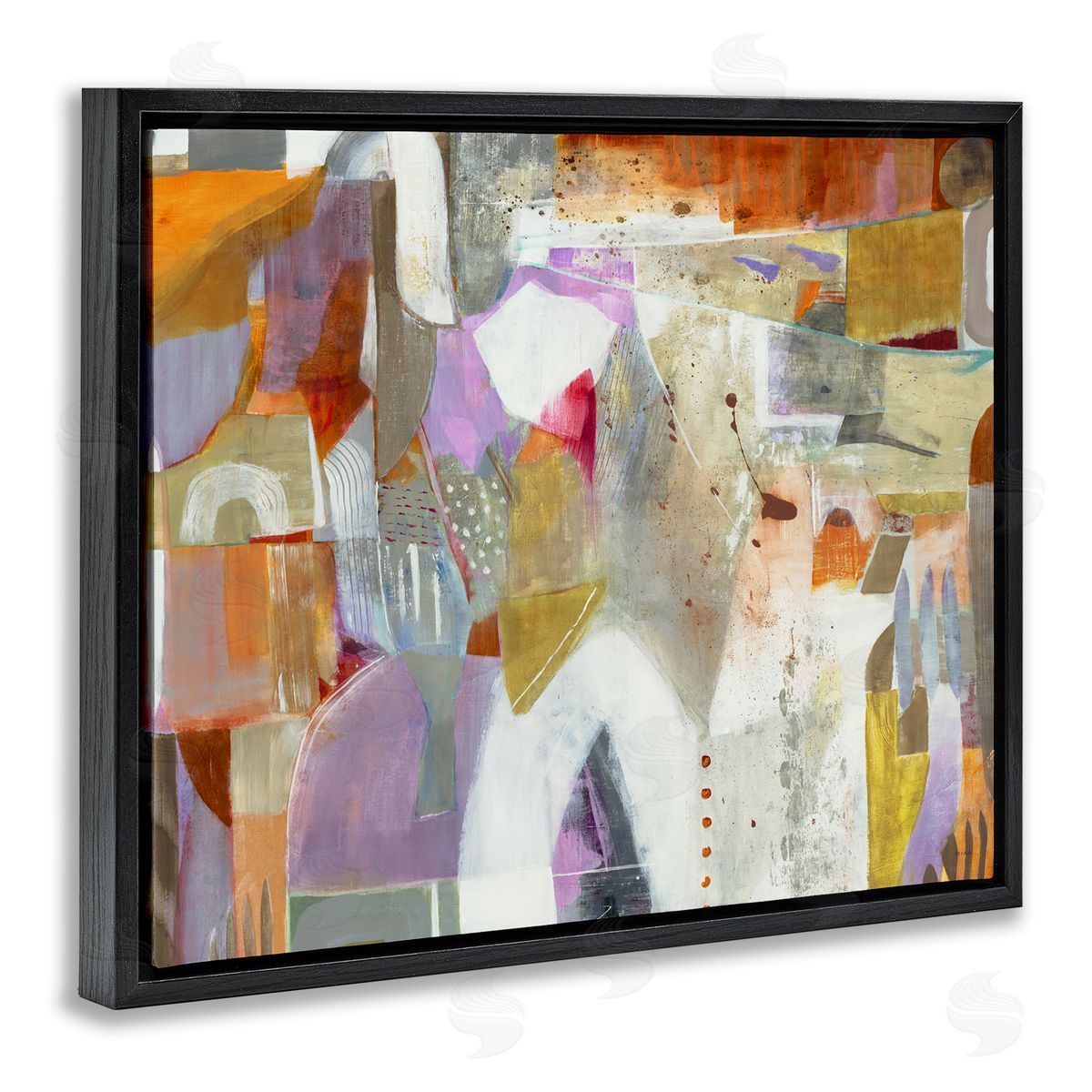 Jill Martin Warm Eclectic Composition Canvas Wall Art Print
