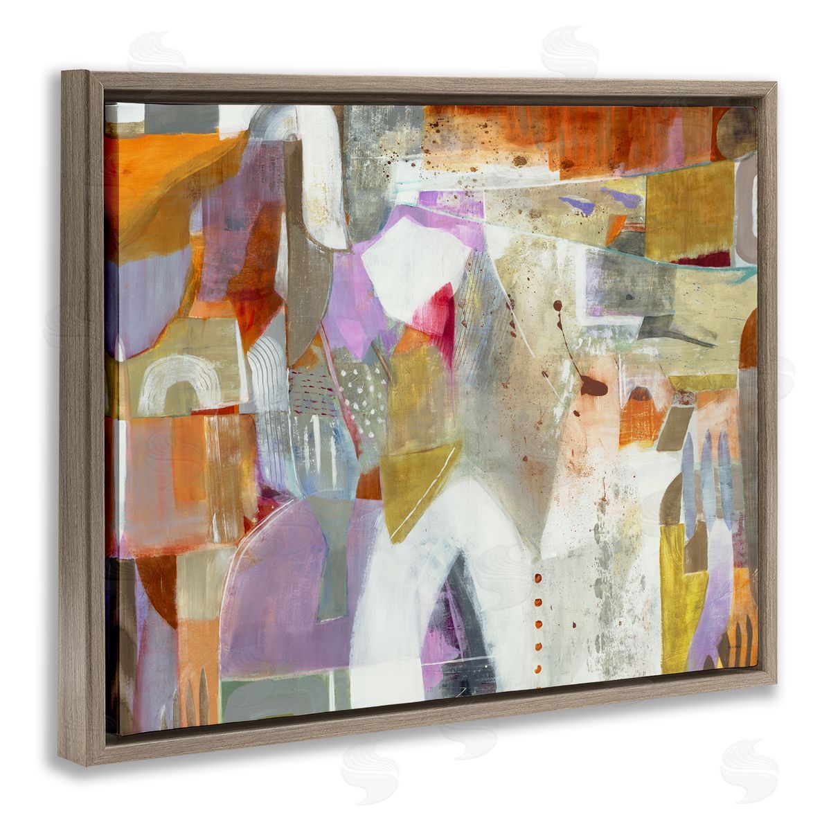 Jill Martin Warm Eclectic Composition Canvas Wall Art Print