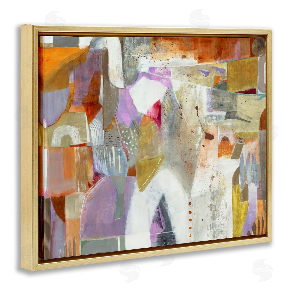 Jill Martin Warm Eclectic Composition Canvas Wall Art Print
