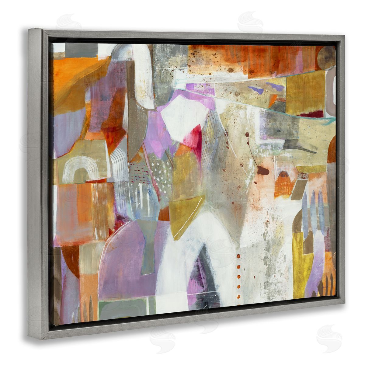 Jill Martin Warm Eclectic Composition Canvas Wall Art Print