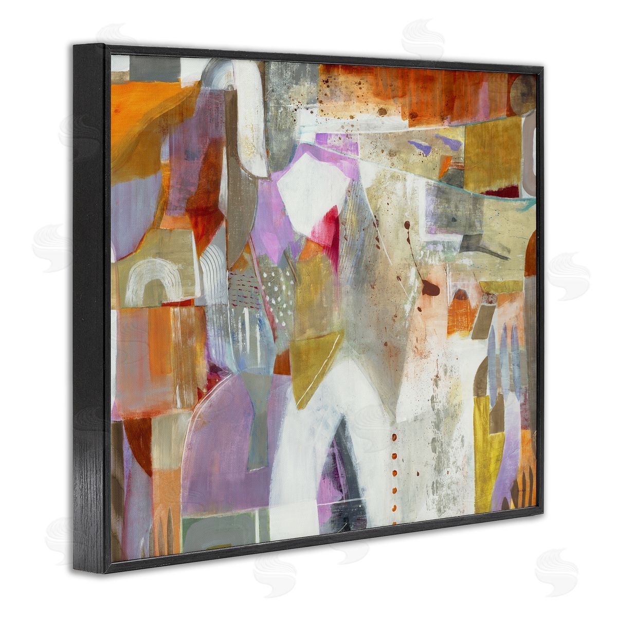 Jill Martin Warm Eclectic Composition Canvas Wall Art Print