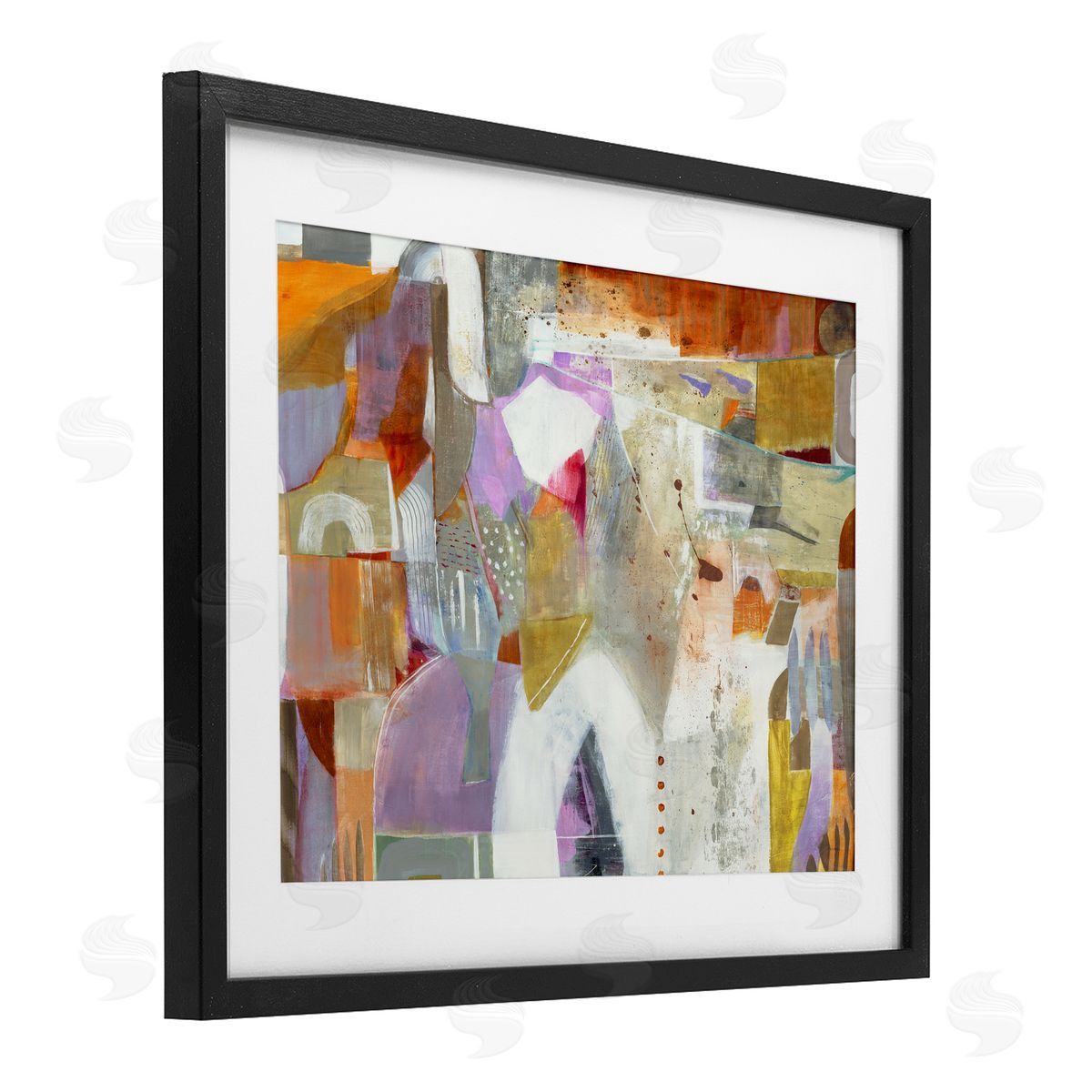 Jill Martin Warm Eclectic Composition Canvas Wall Art Print