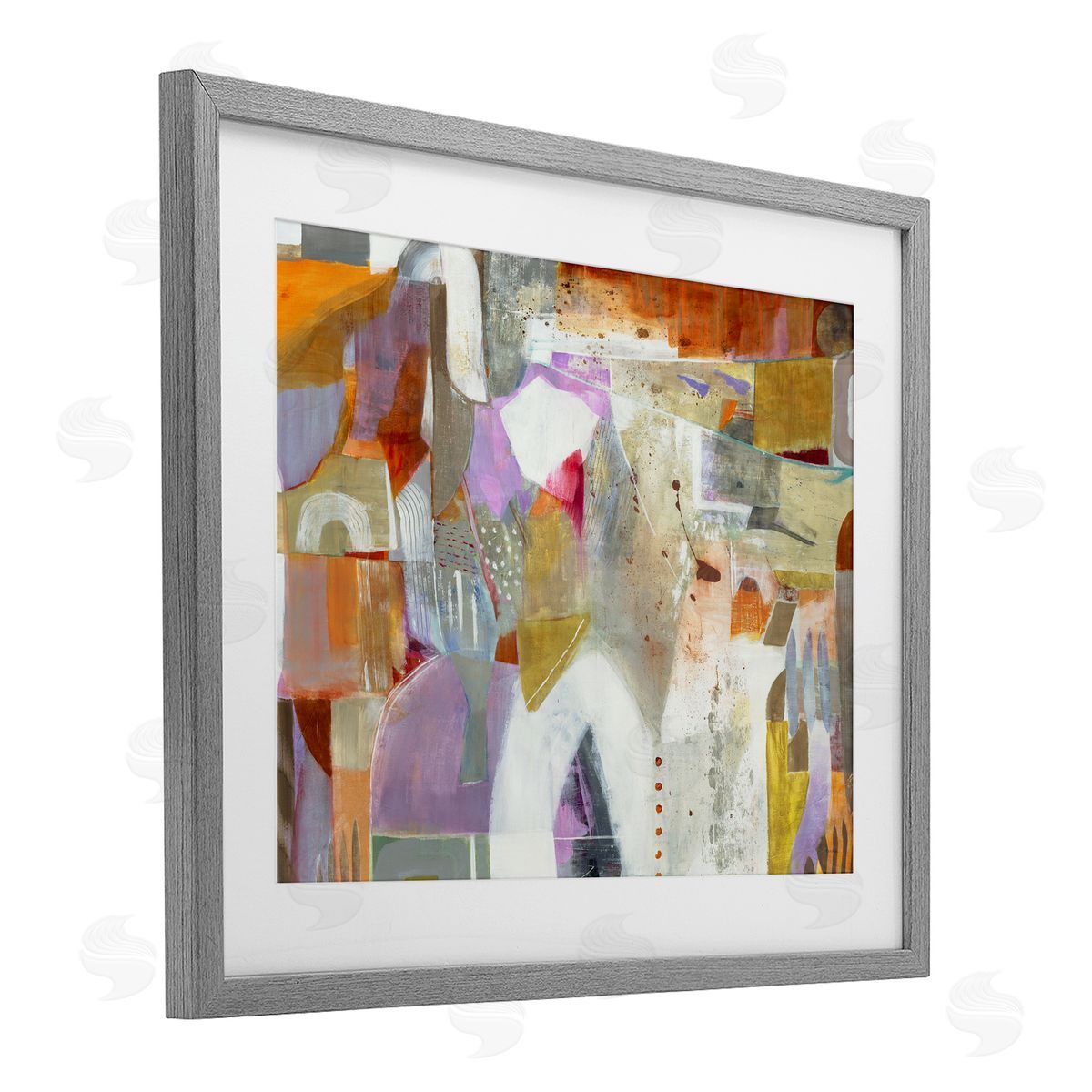 Jill Martin Warm Eclectic Composition Canvas Wall Art Print
