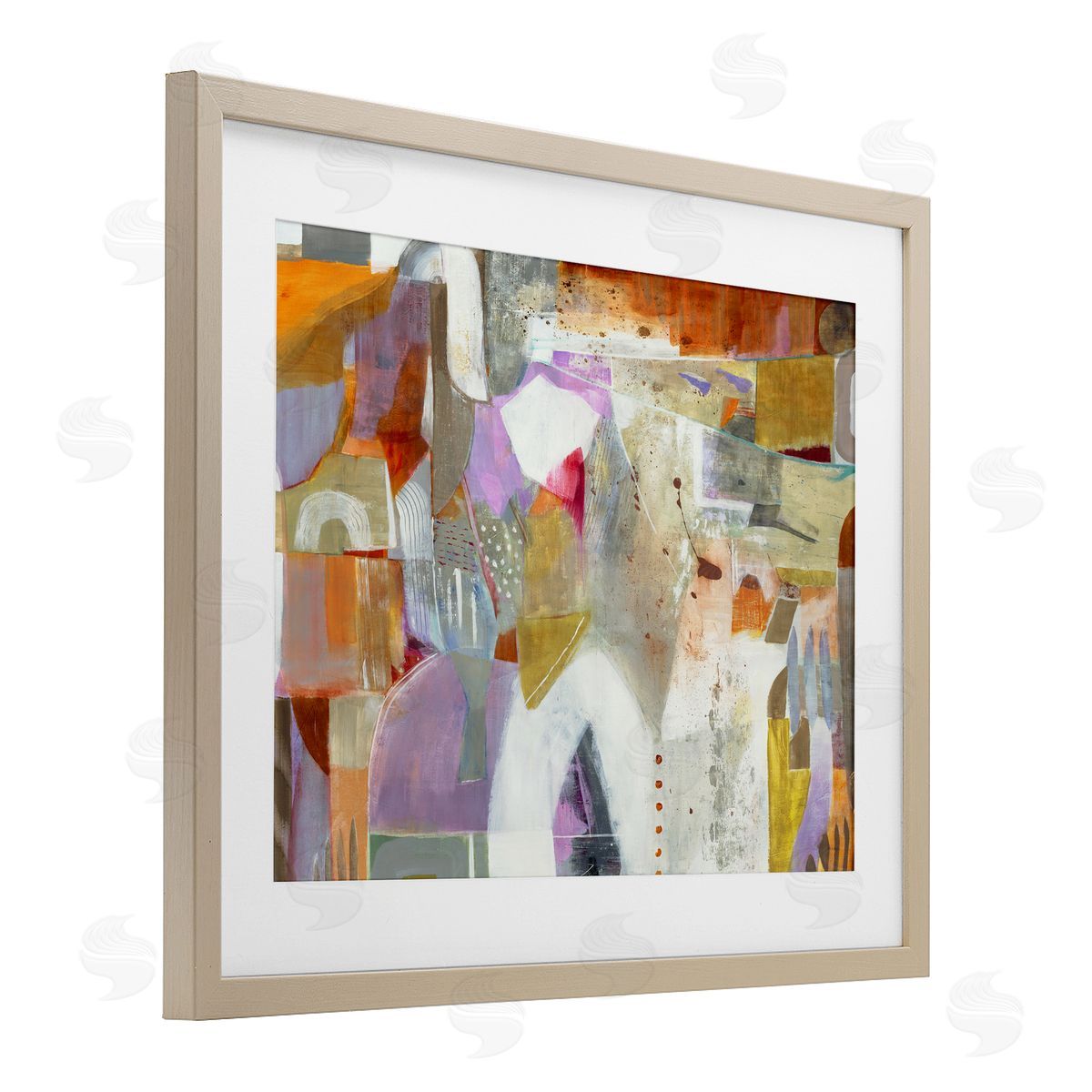 Jill Martin Warm Eclectic Composition Canvas Wall Art Print