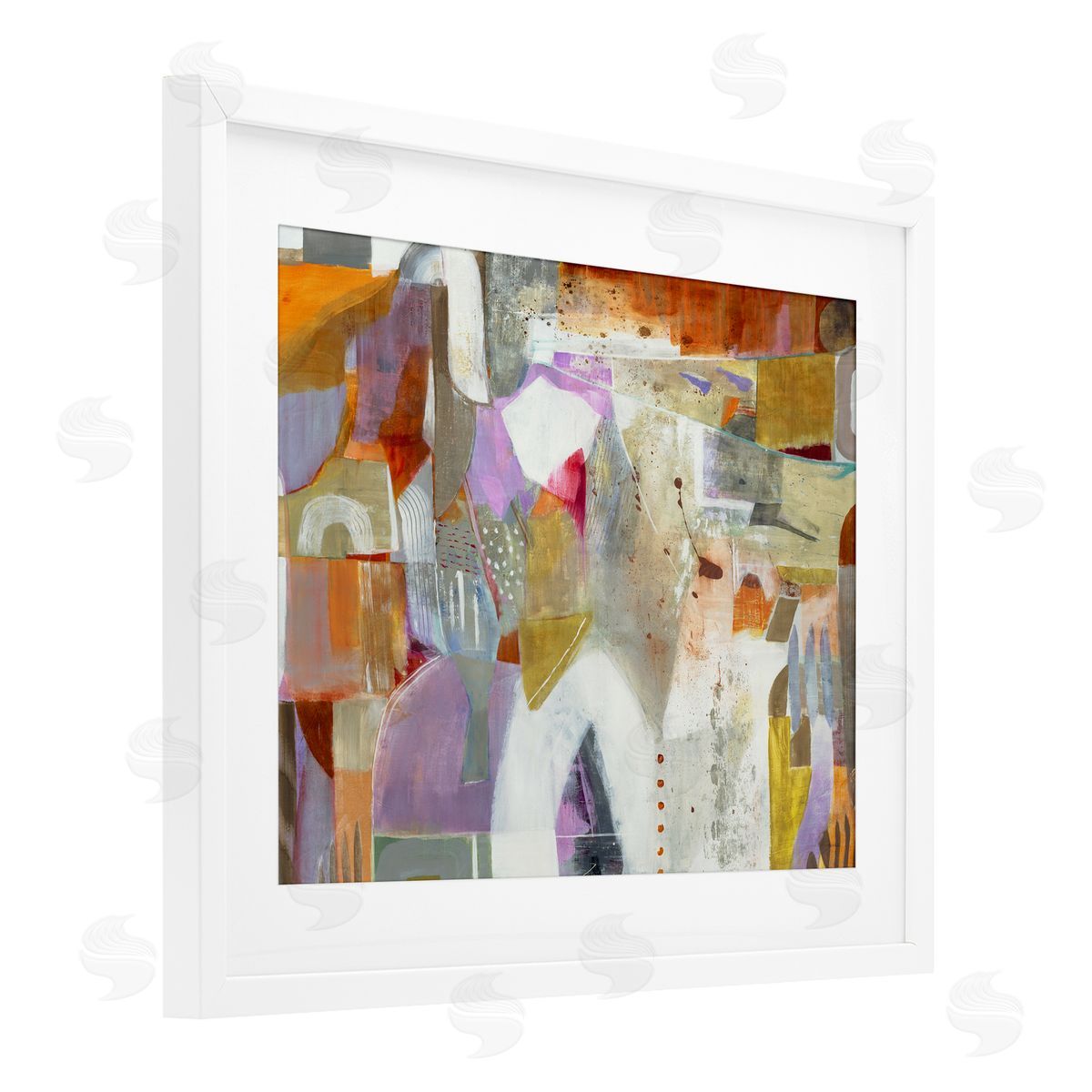 Jill Martin Warm Eclectic Composition Canvas Wall Art Print