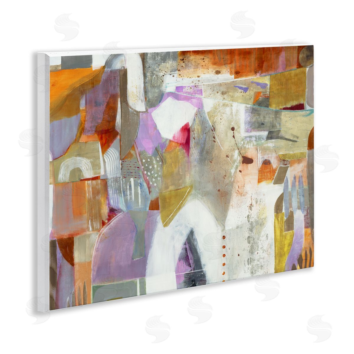 Jill Martin Warm Eclectic Composition Canvas Wall Art Print