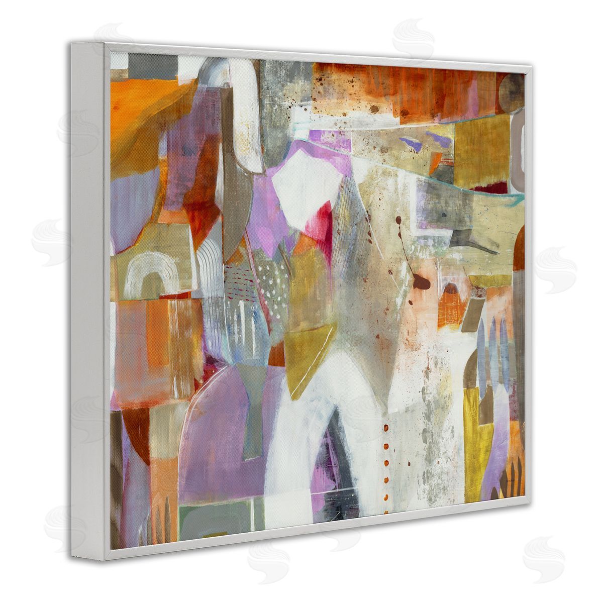 Jill Martin Warm Eclectic Composition Canvas Wall Art Print
