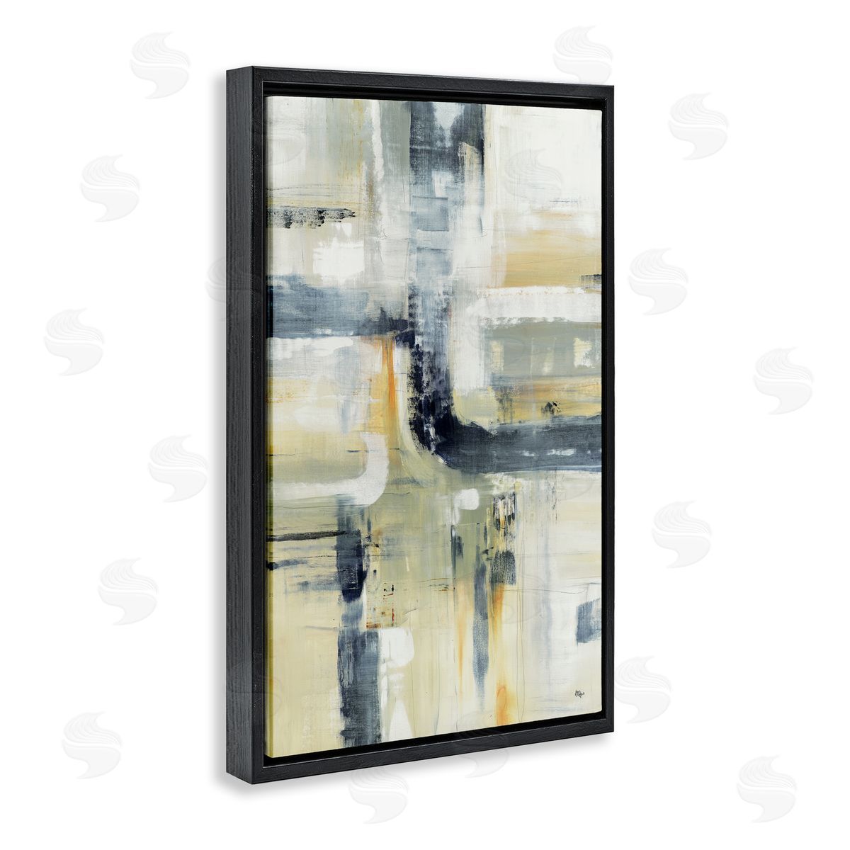 Lisa Ridgers Expressive Subtle Neutrals Canvas Wall Art Print