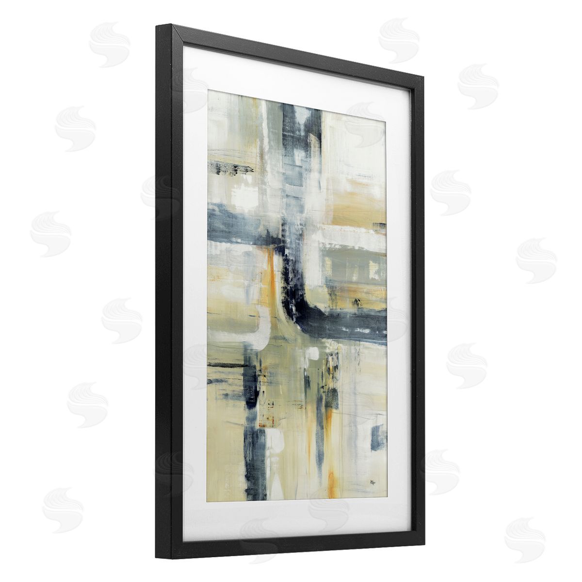 Lisa Ridgers Expressive Subtle Neutrals Canvas Wall Art Print