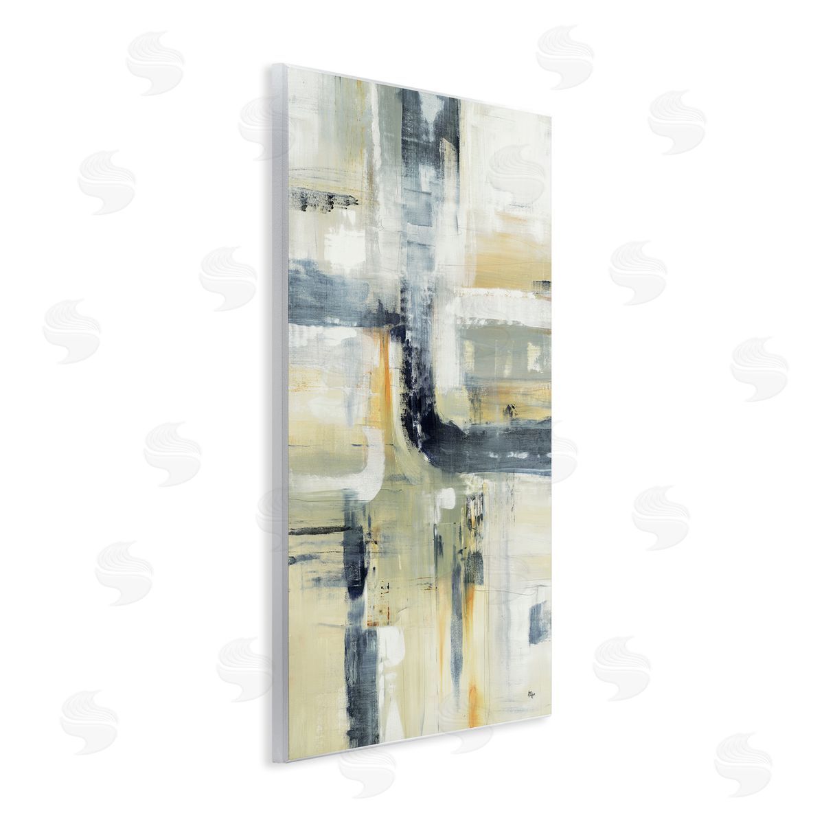 Lisa Ridgers Expressive Subtle Neutrals Canvas Wall Art Print
