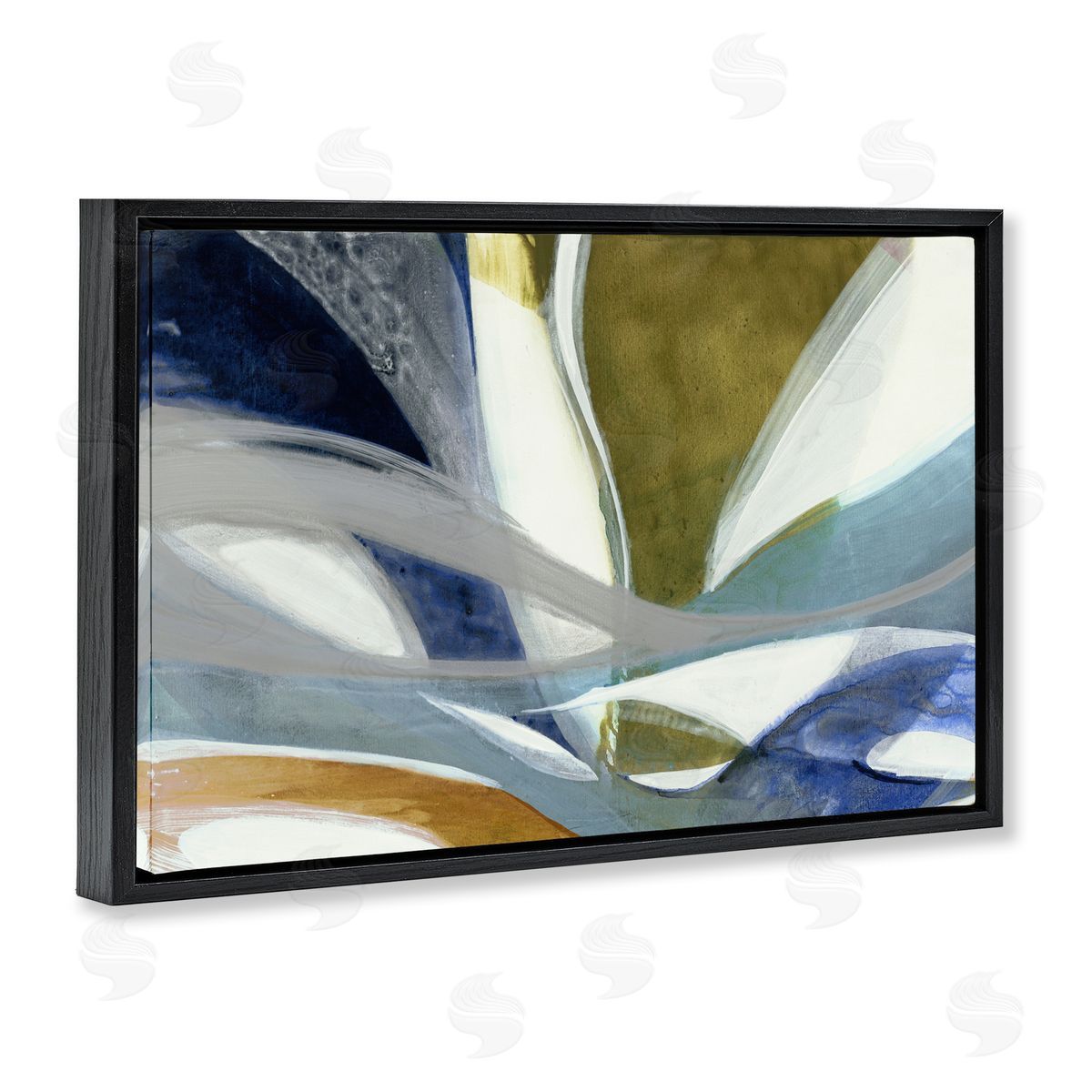 Liz Jardine Contemporary Waved Tendrils Canvas Wall Art Print