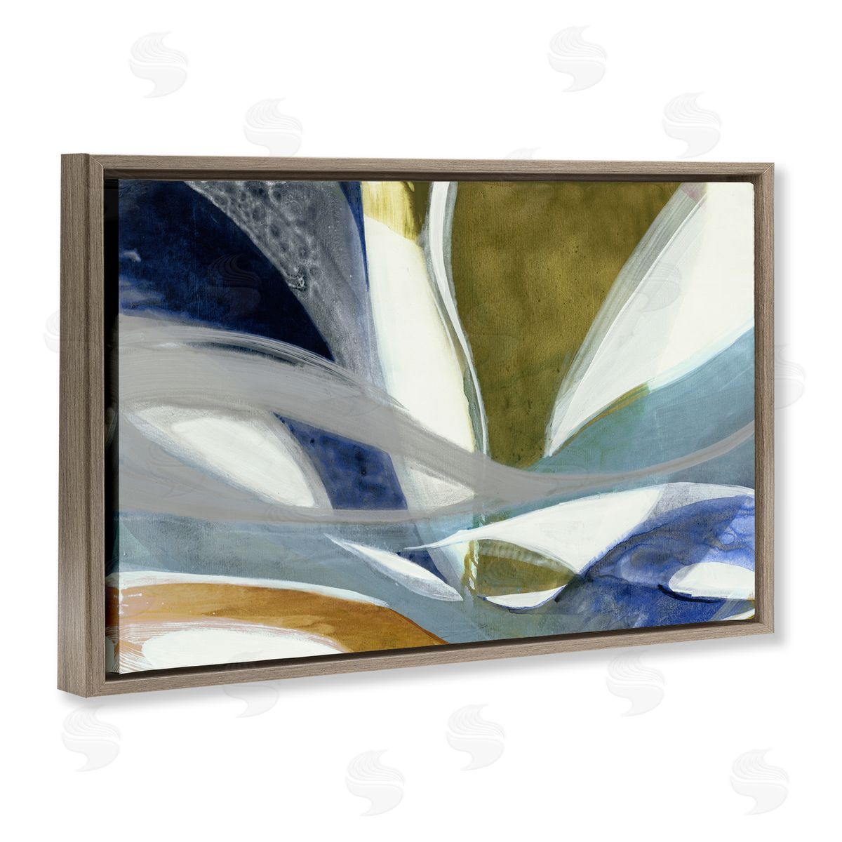 Liz Jardine Contemporary Waved Tendrils Canvas Wall Art Print