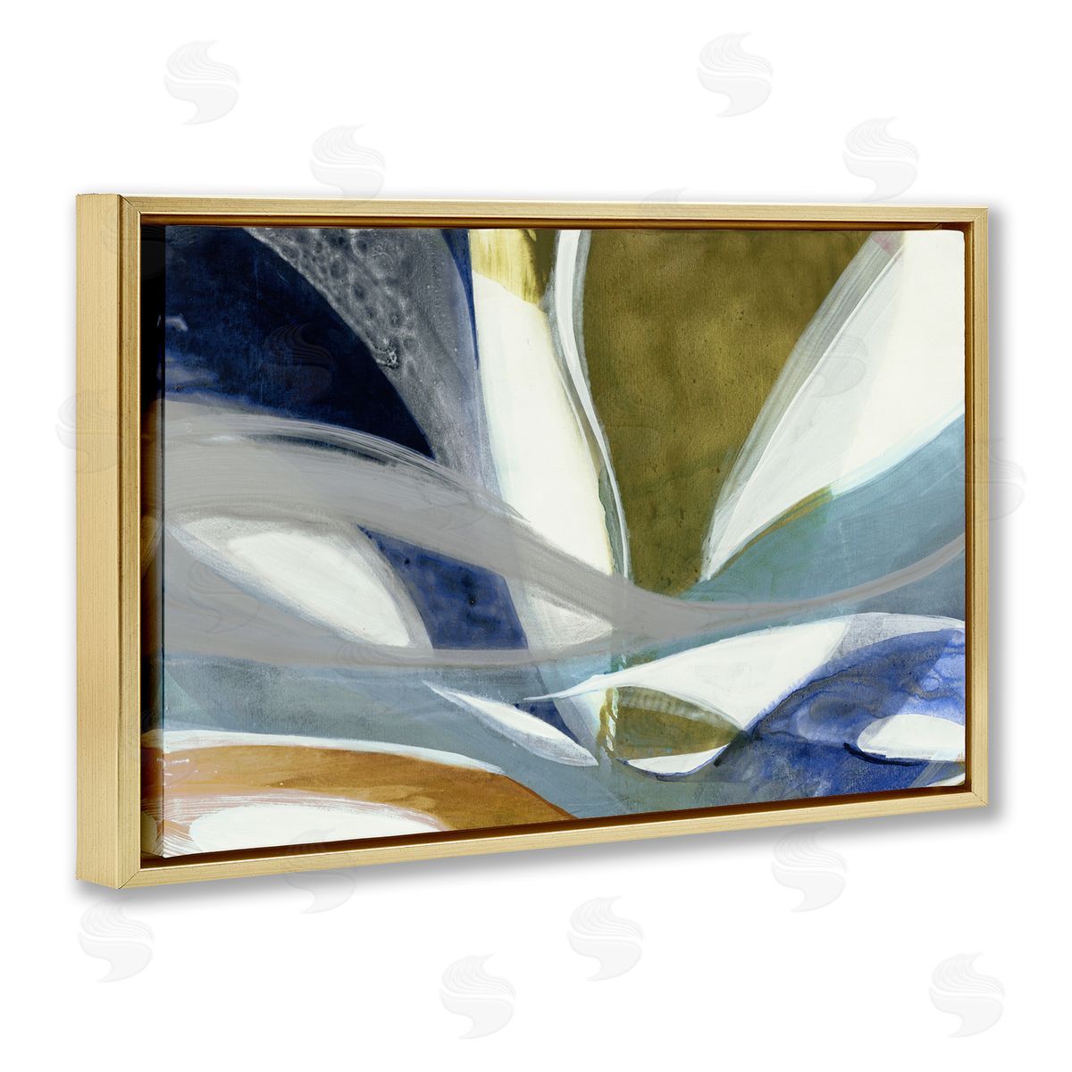 Liz Jardine Contemporary Waved Tendrils Canvas Wall Art Print
