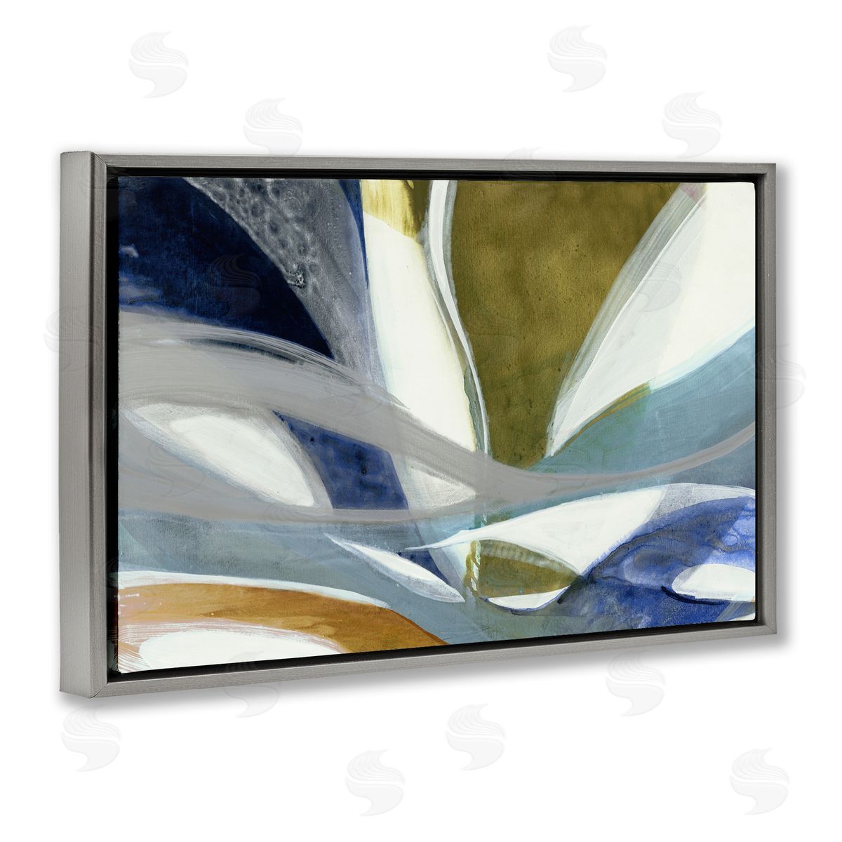 Liz Jardine Contemporary Waved Tendrils Canvas Wall Art Print