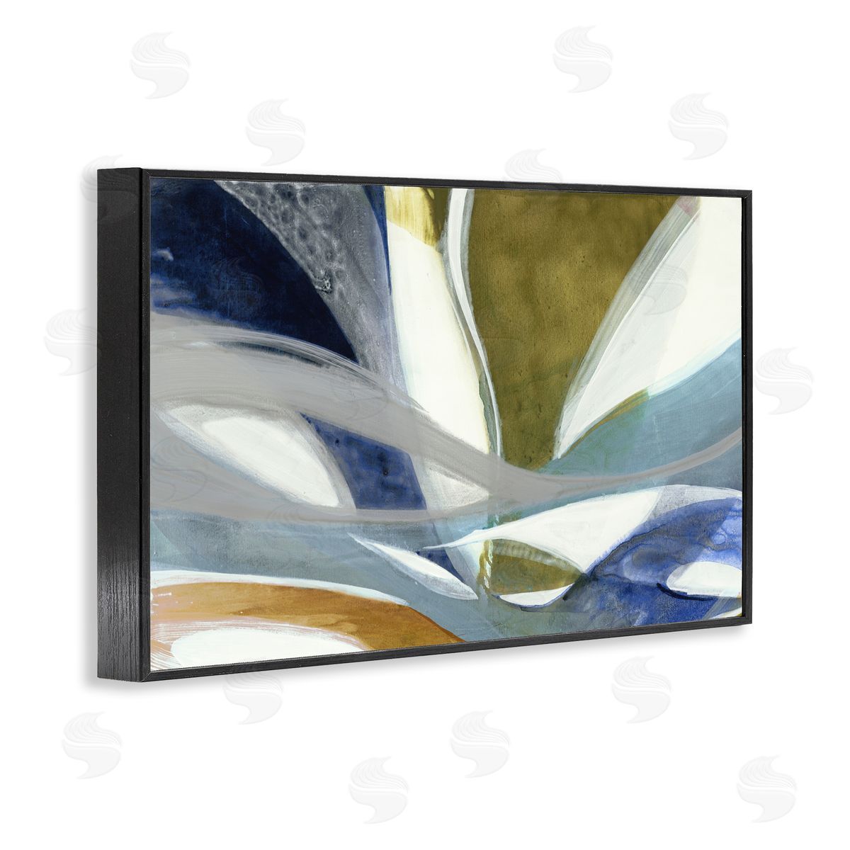 Liz Jardine Contemporary Waved Tendrils Canvas Wall Art Print