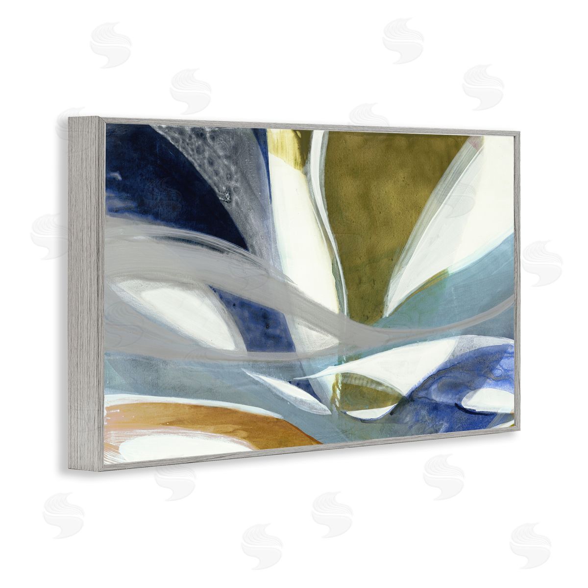 Liz Jardine Contemporary Waved Tendrils Canvas Wall Art Print