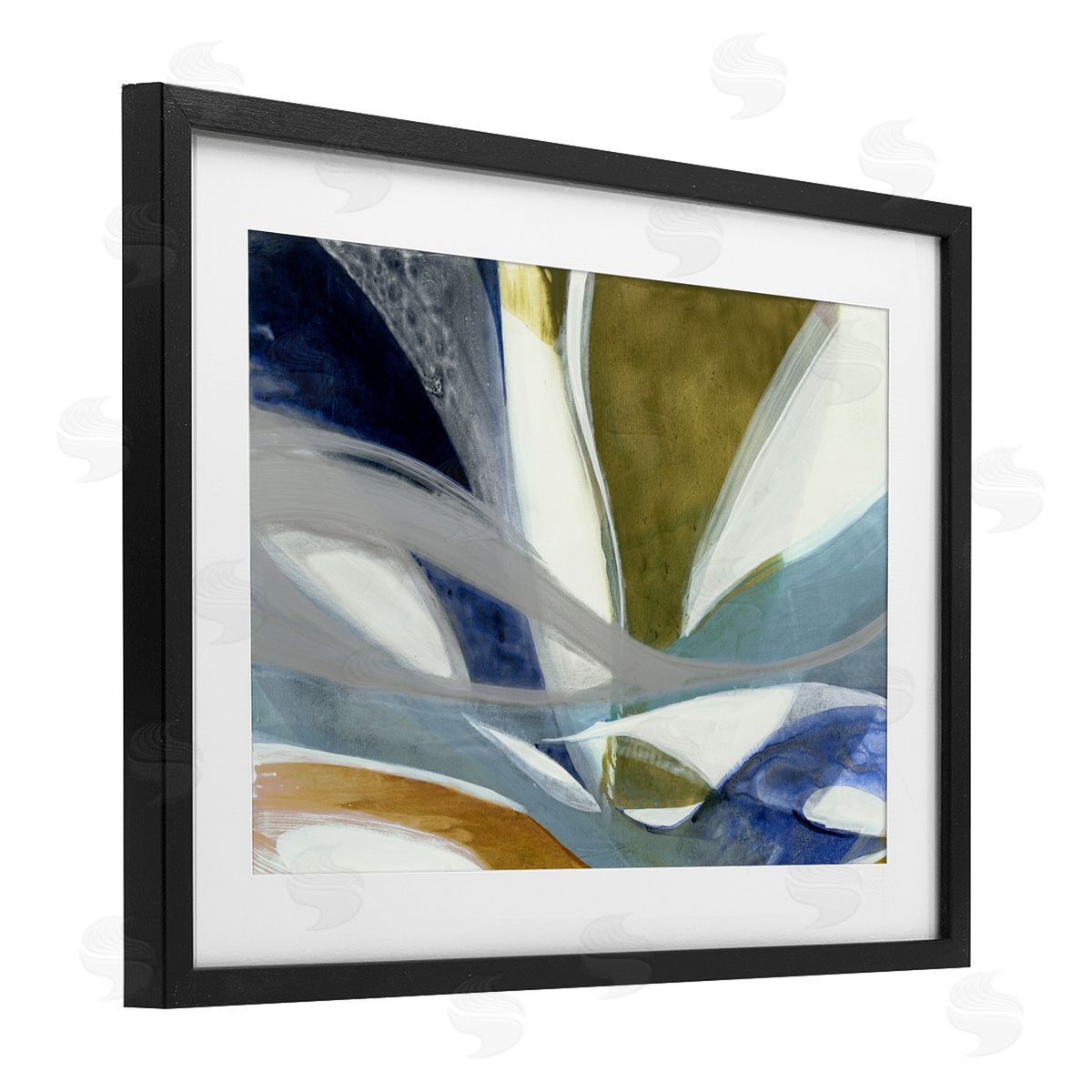 Liz Jardine Contemporary Waved Tendrils Canvas Wall Art Print