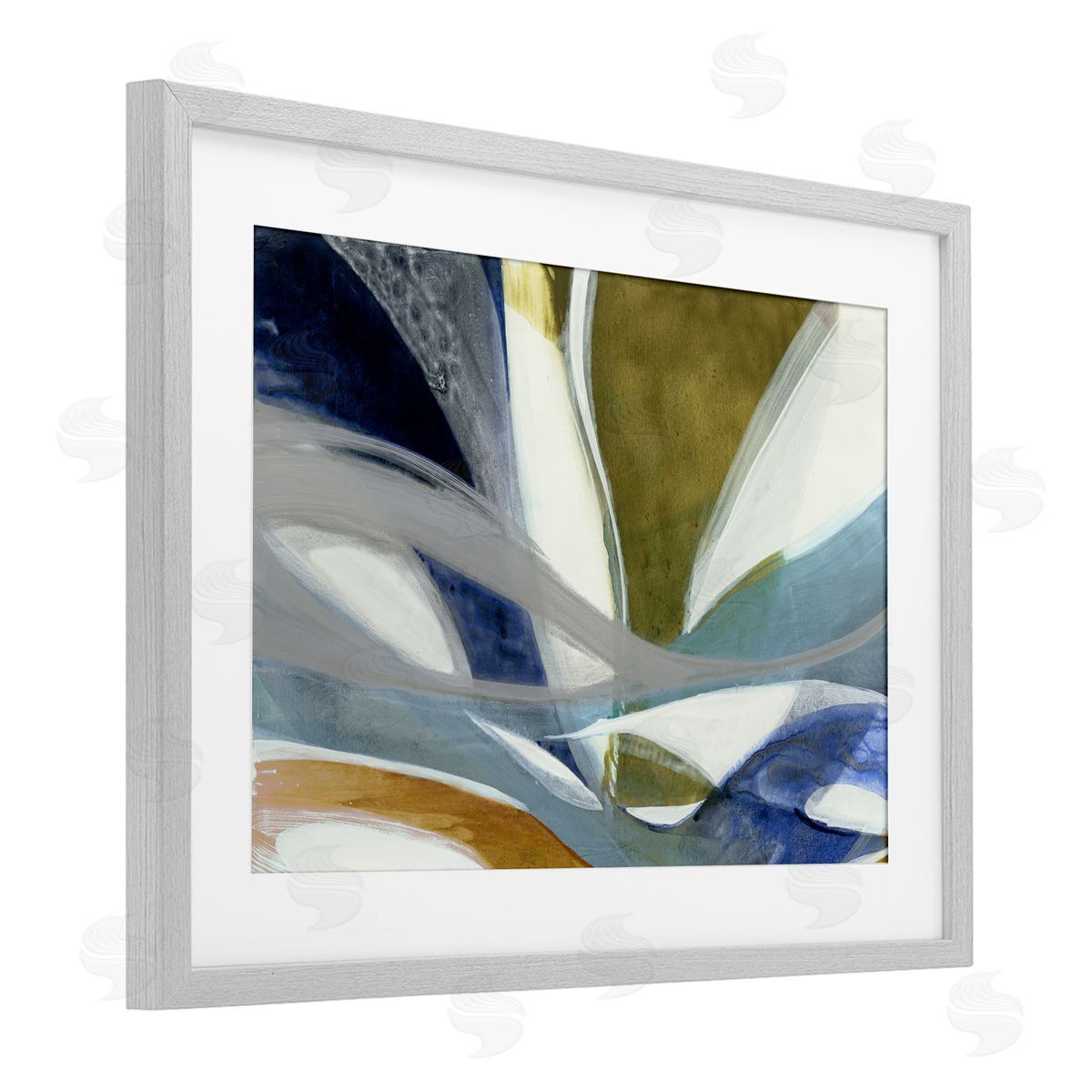 Liz Jardine Contemporary Waved Tendrils Canvas Wall Art Print