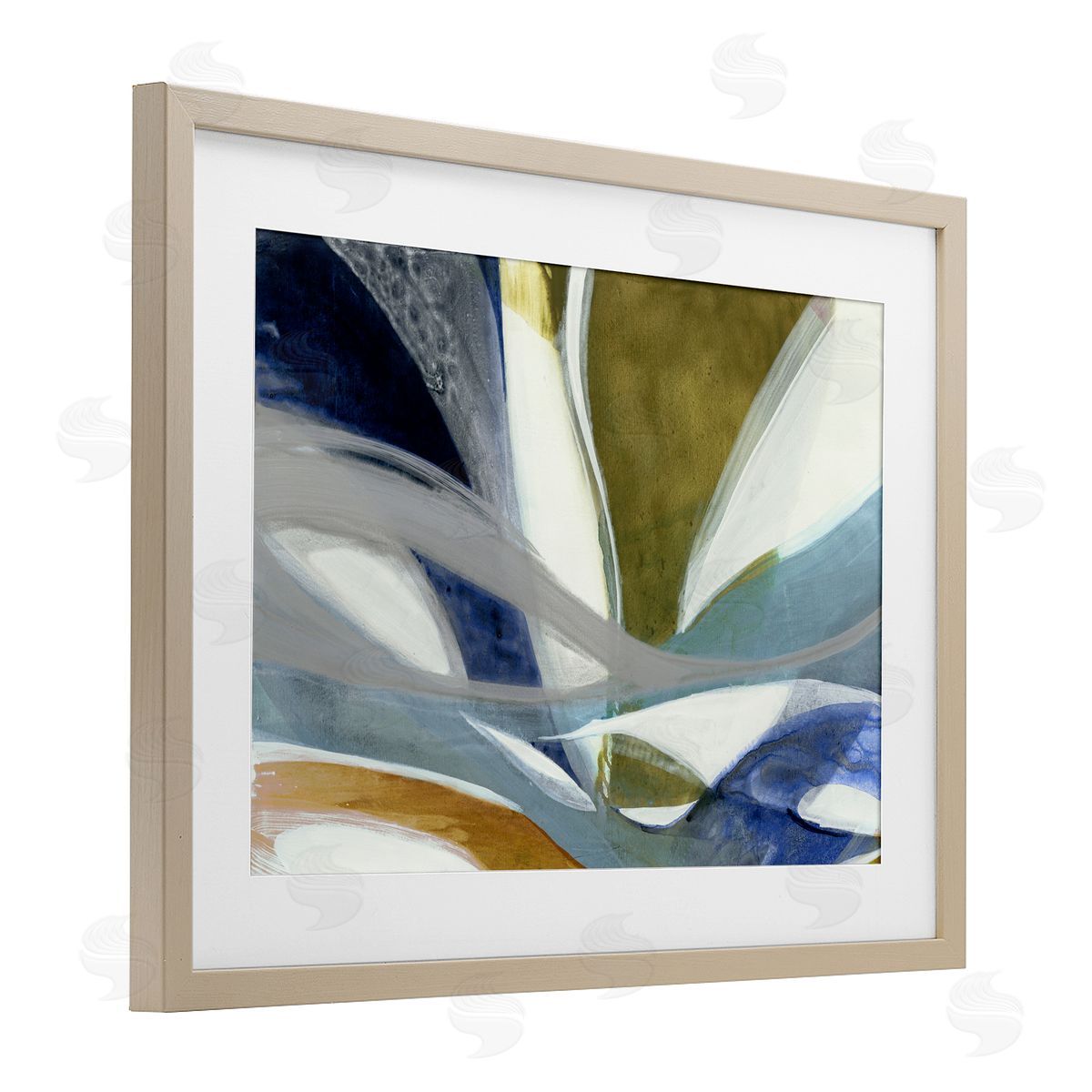 Liz Jardine Contemporary Waved Tendrils Canvas Wall Art Print