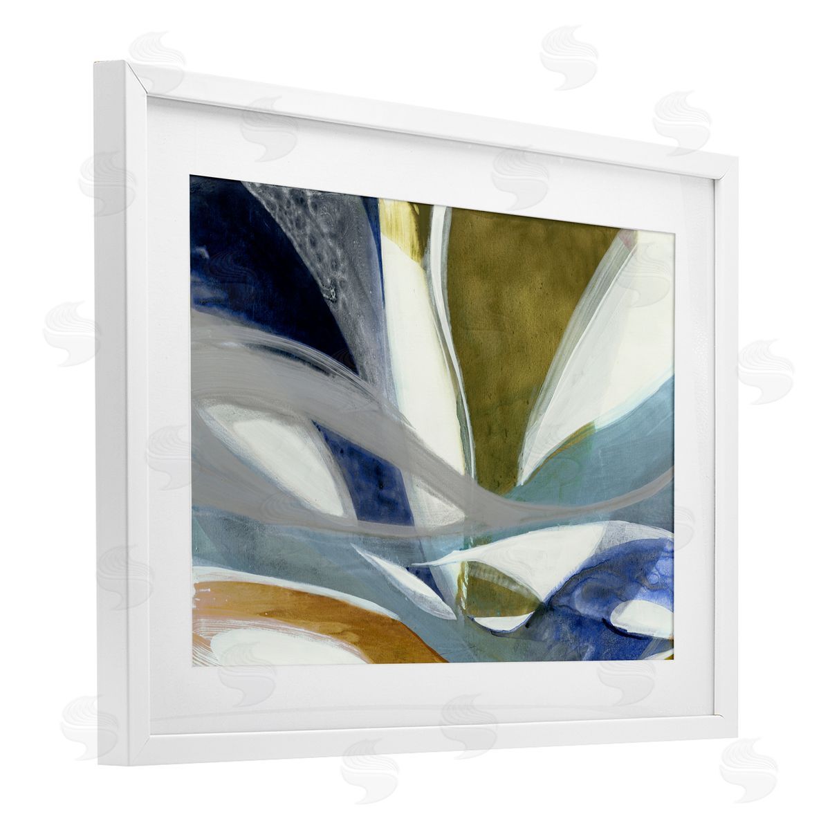 Liz Jardine Contemporary Waved Tendrils Canvas Wall Art Print