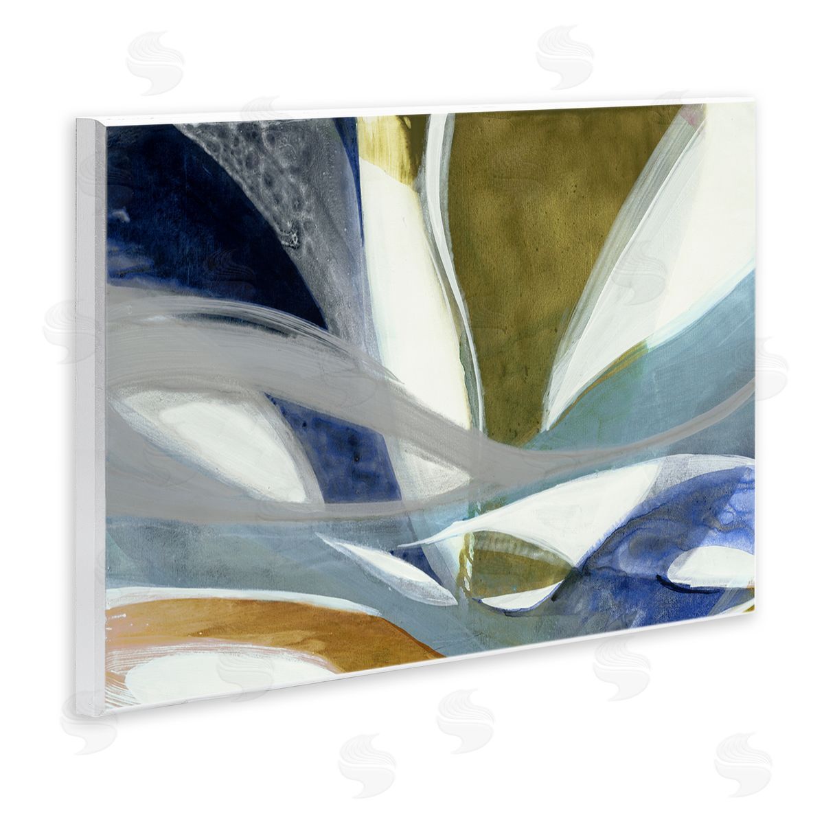 Liz Jardine Contemporary Waved Tendrils Canvas Wall Art Print