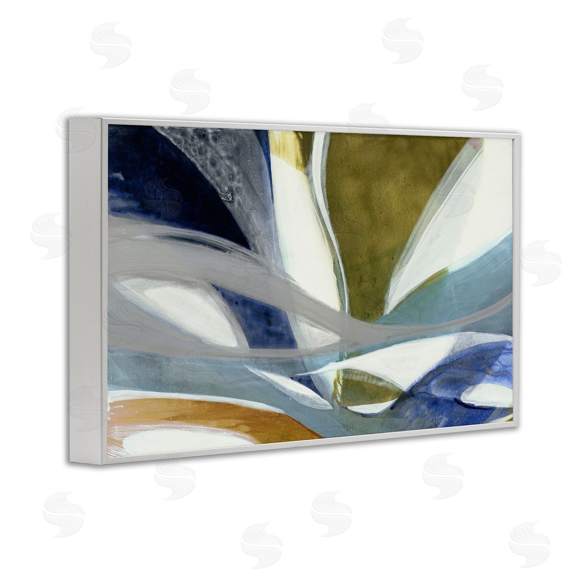 Liz Jardine Contemporary Waved Tendrils Canvas Wall Art Print