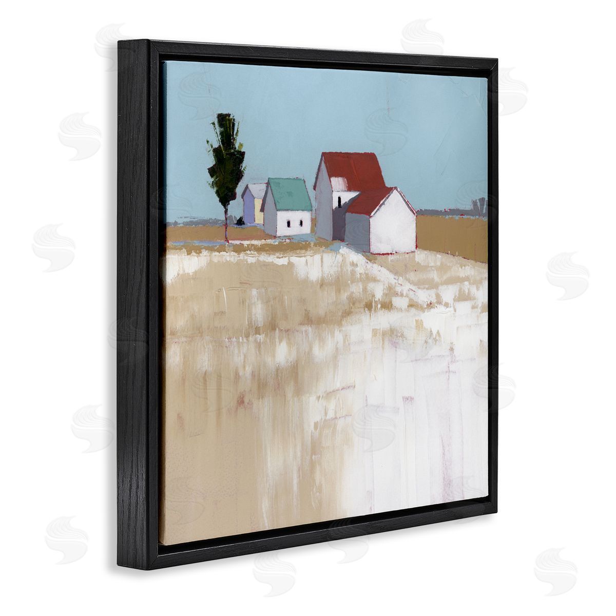 Ruth LaGue Snow On The Roof Farmhouse Canvas Wall Art Print