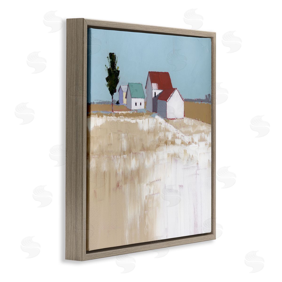 Ruth LaGue Snow On The Roof Farmhouse Canvas Wall Art Print