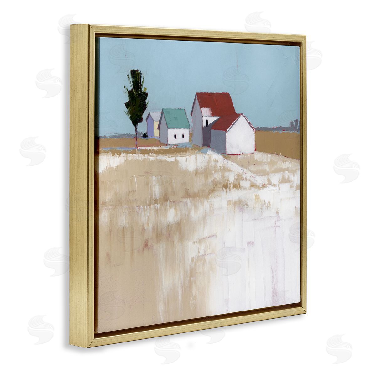 Ruth LaGue Snow On The Roof Farmhouse Canvas Wall Art Print