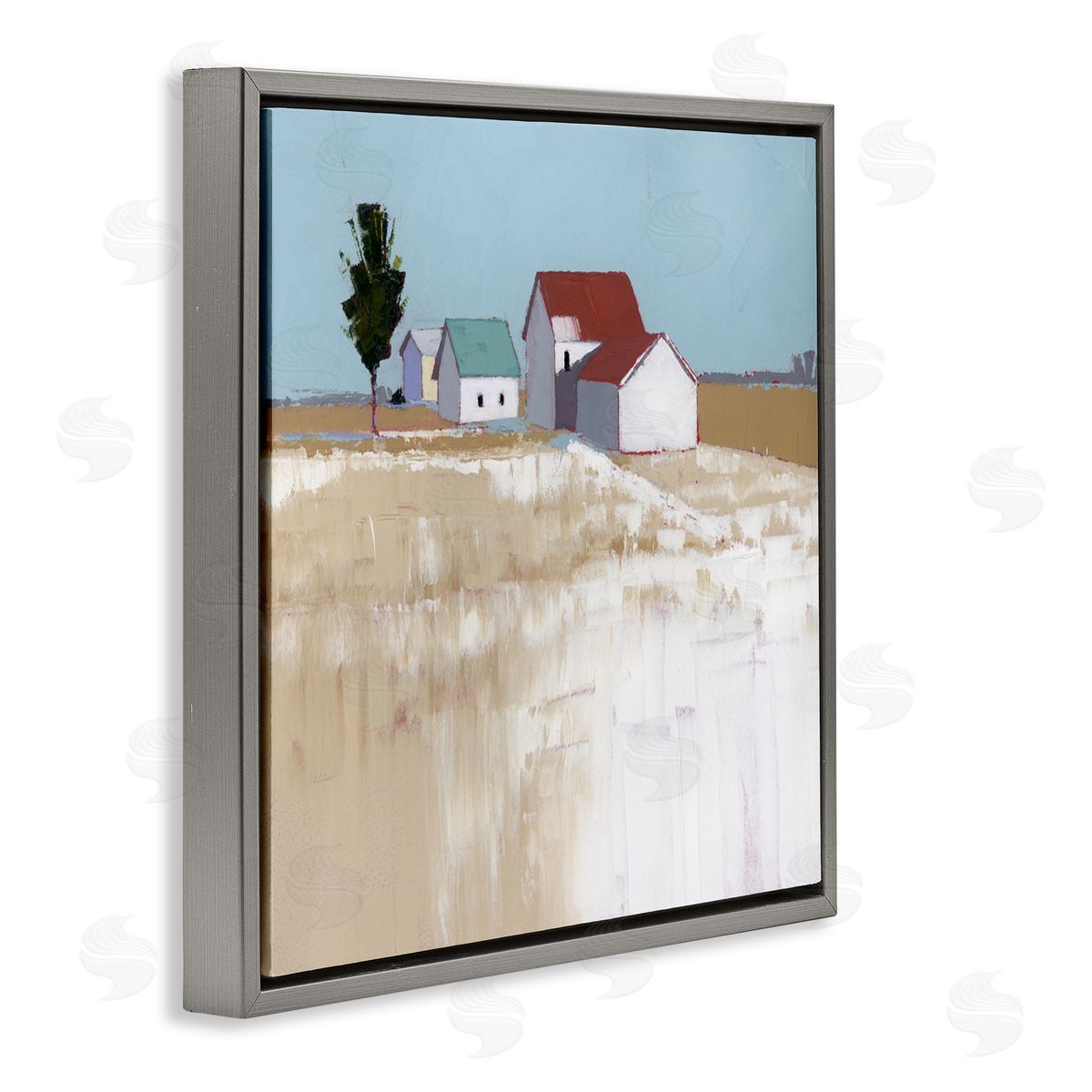 Ruth LaGue Snow On The Roof Farmhouse Canvas Wall Art Print