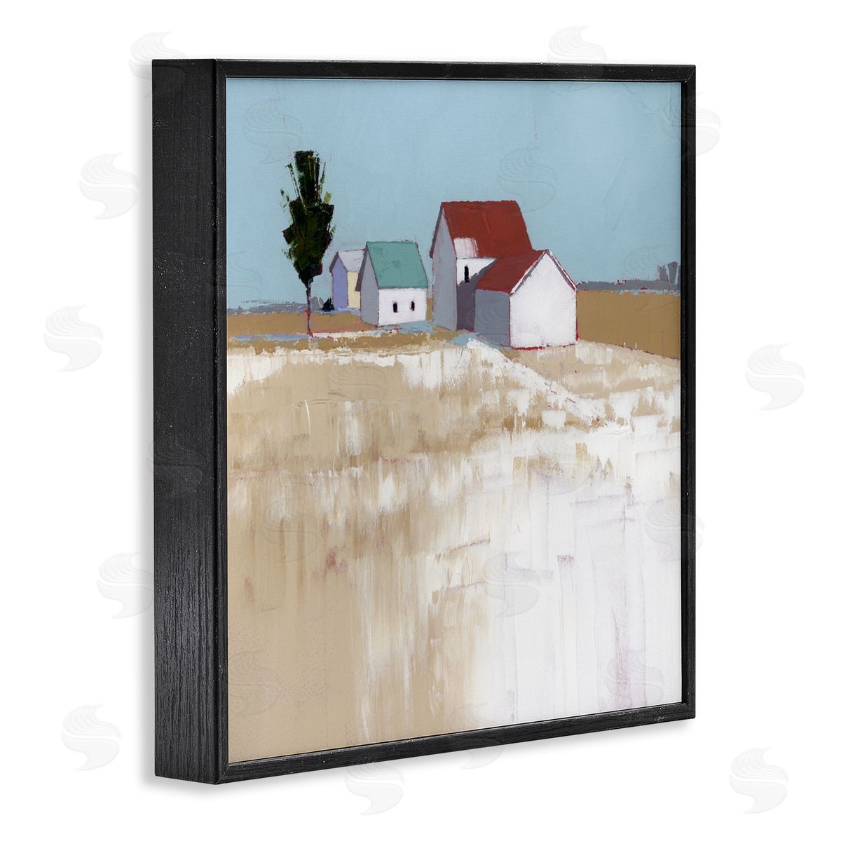Ruth LaGue Snow On The Roof Farmhouse Canvas Wall Art Print