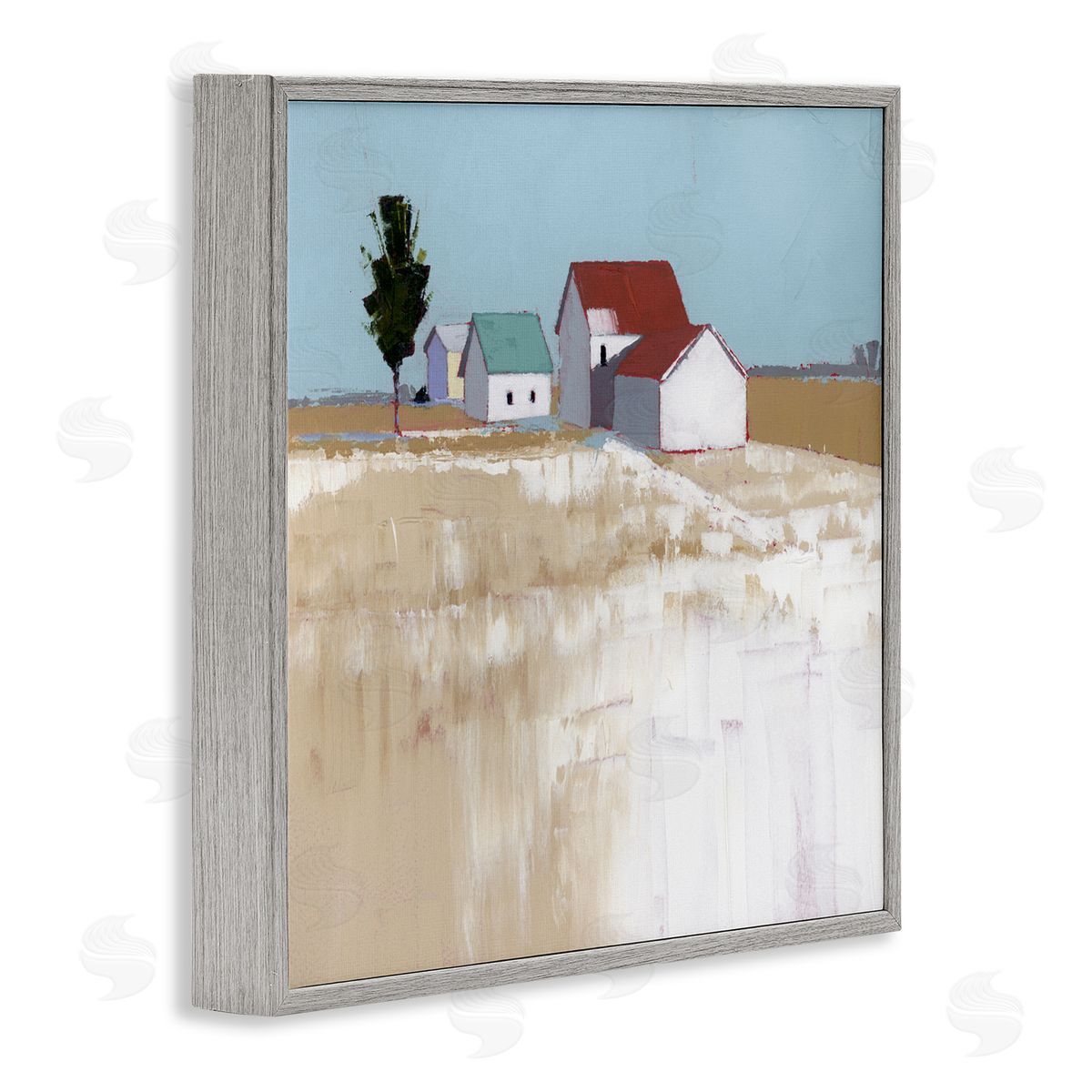 Ruth LaGue Snow On The Roof Farmhouse Canvas Wall Art Print