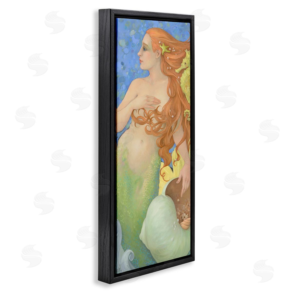 Christina P. Wyatt The Gatekeepers Mermaid Portrait Canvas Wall Art Print