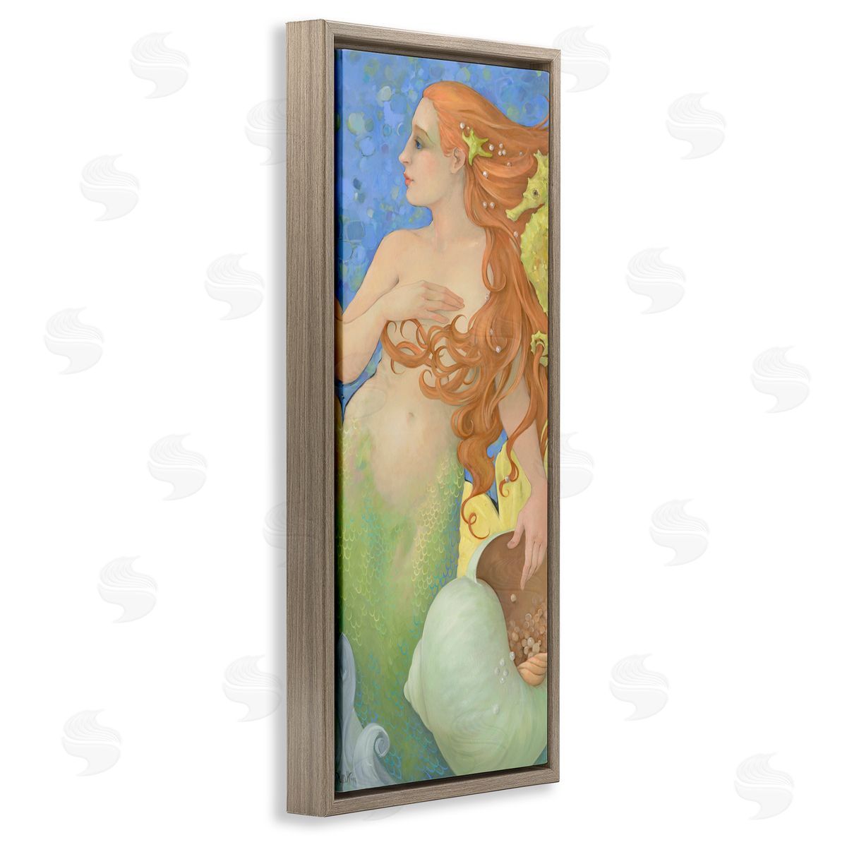 Christina P. Wyatt The Gatekeepers Mermaid Portrait Canvas Wall Art Print