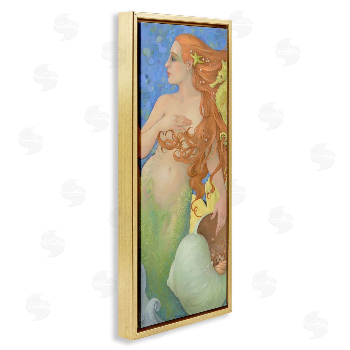 Christina P. Wyatt The Gatekeepers Mermaid Portrait Canvas Wall Art Print