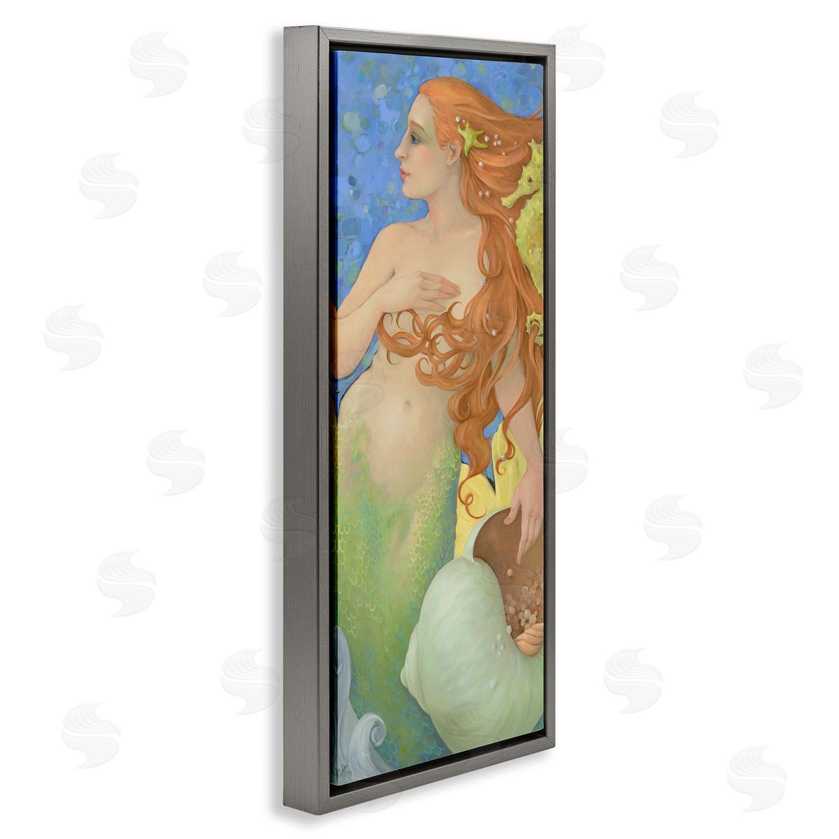 Christina P. Wyatt The Gatekeepers Mermaid Portrait Canvas Wall Art Print