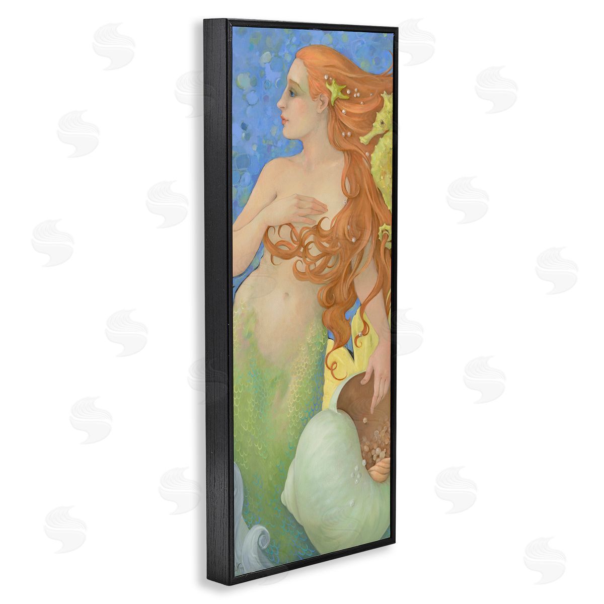 Christina P. Wyatt The Gatekeepers Mermaid Portrait Canvas Wall Art Print