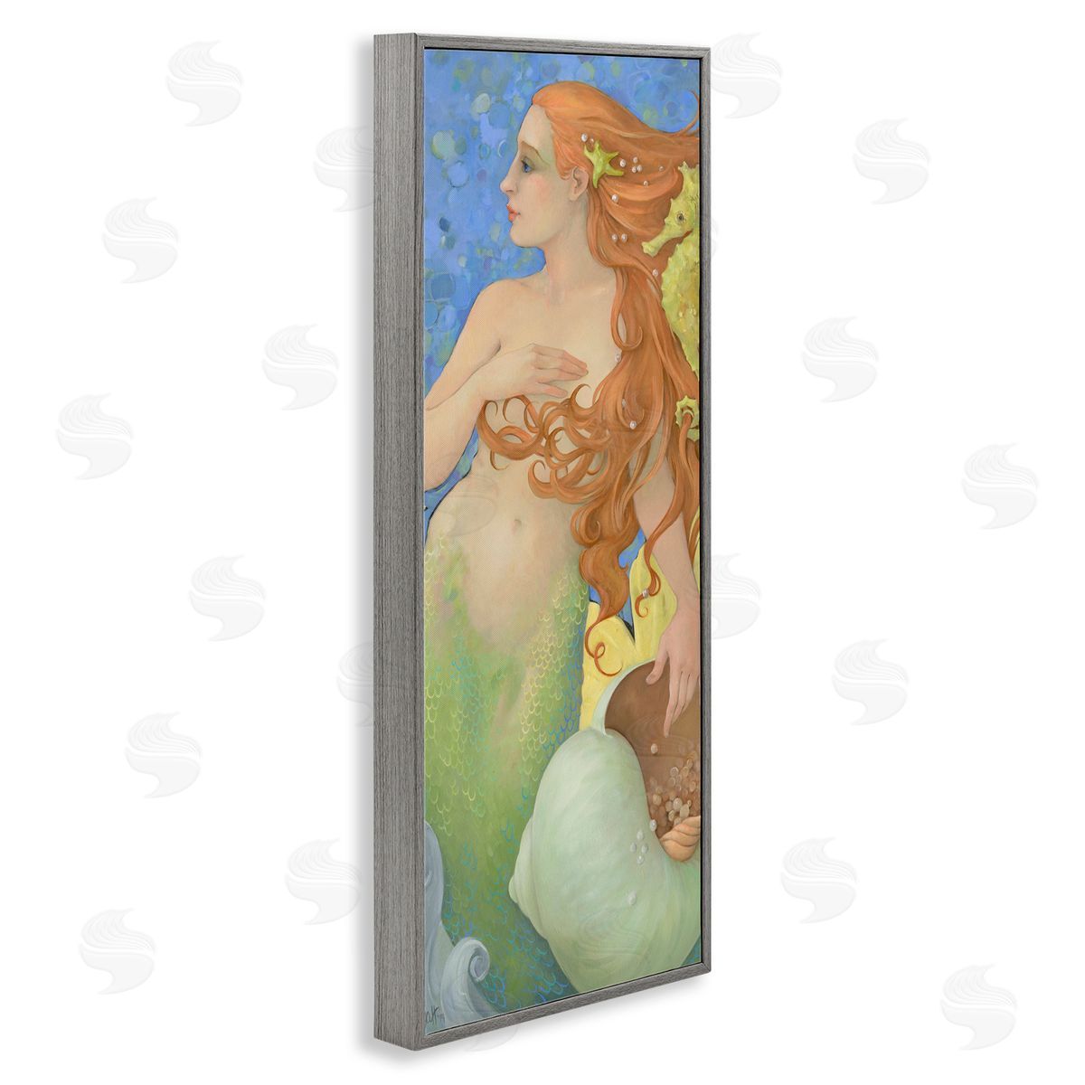 Christina P. Wyatt The Gatekeepers Mermaid Portrait Canvas Wall Art Print