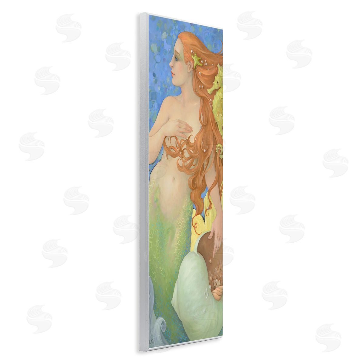 Christina P. Wyatt The Gatekeepers Mermaid Portrait Canvas Wall Art Print