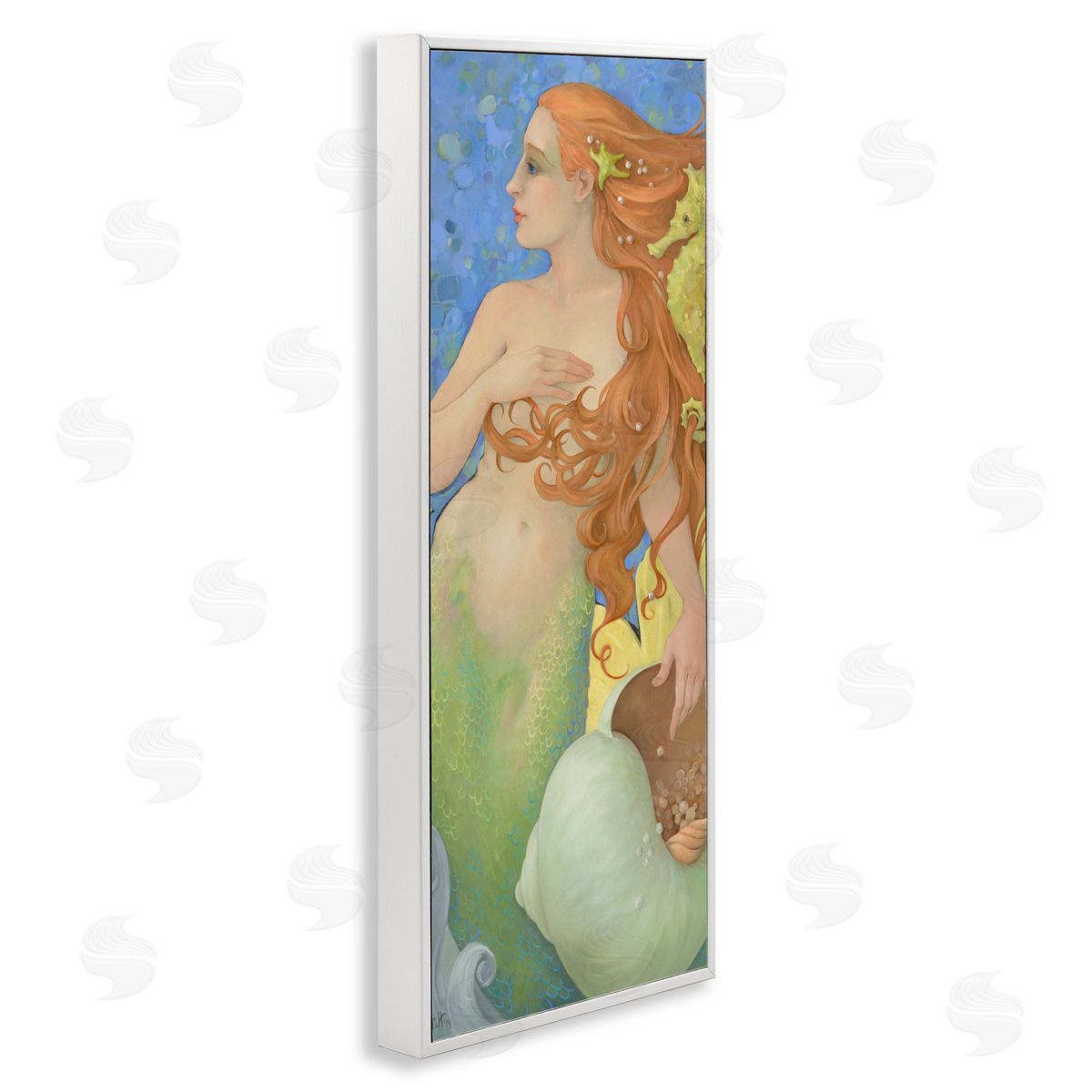 Christina P. Wyatt The Gatekeepers Mermaid Portrait Canvas Wall Art Print