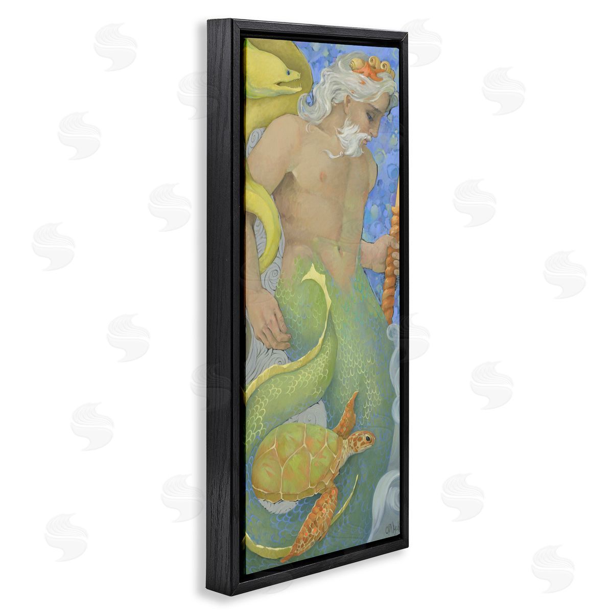 Christina P. Wyatt The Gatekeepers Merman Portrait Canvas Wall Art Print
