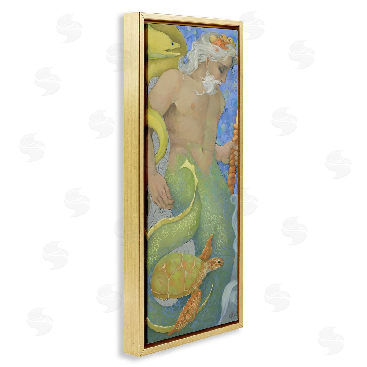 Christina P. Wyatt The Gatekeepers Merman Portrait Canvas Wall Art Print