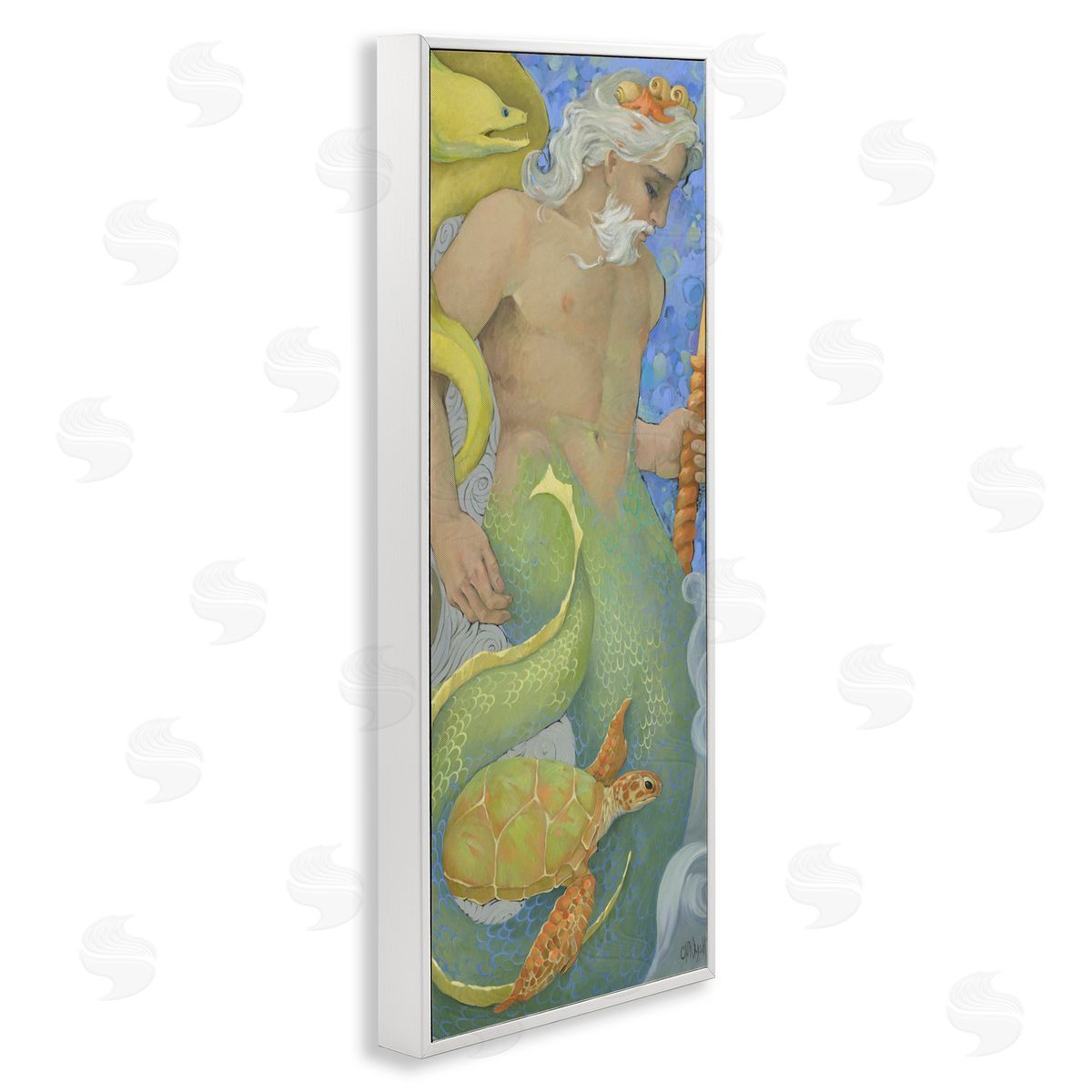 Christina P. Wyatt The Gatekeepers Merman Portrait Canvas Wall Art Print