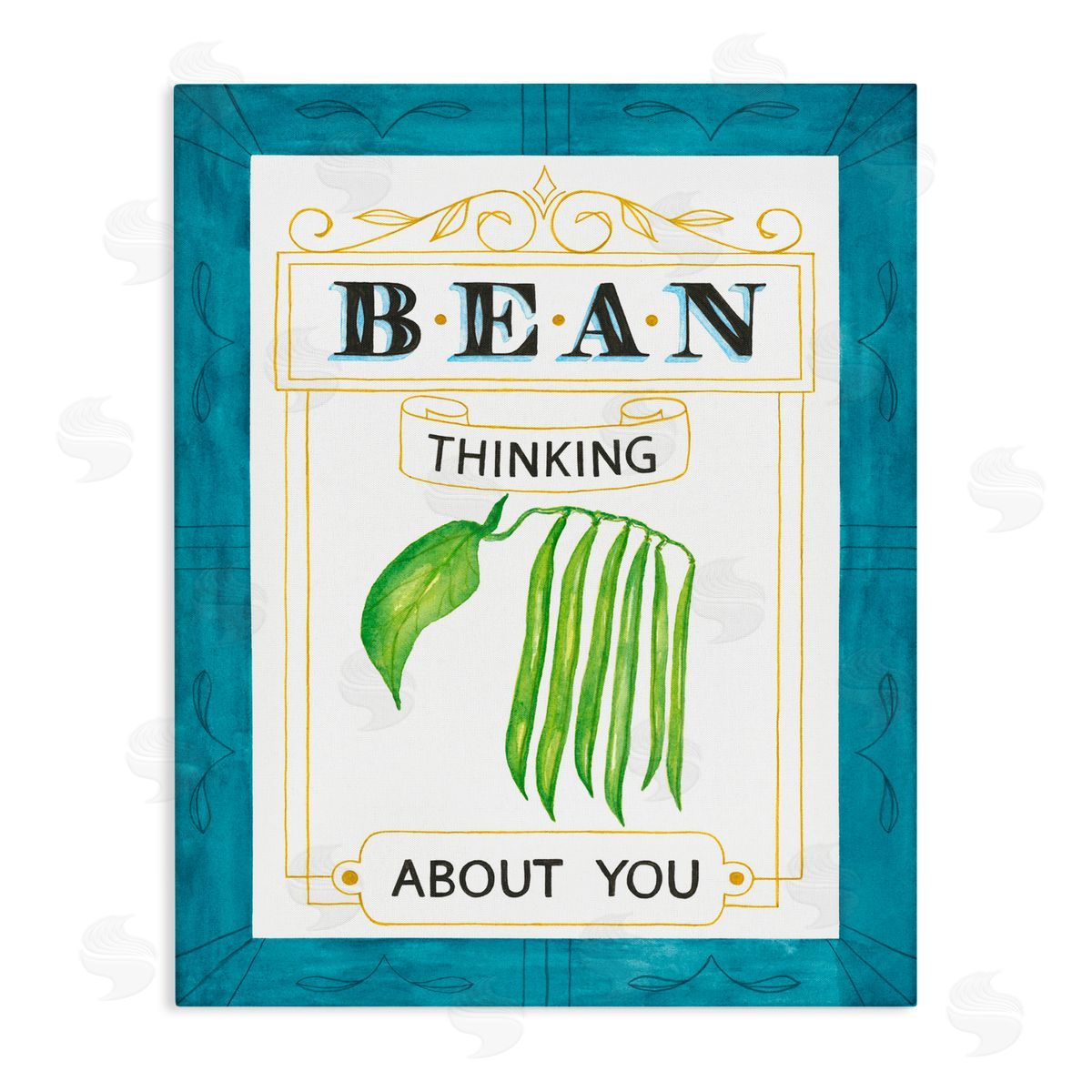 Lara Beeston Bean Thinking About You Canvas Wall Art Print
