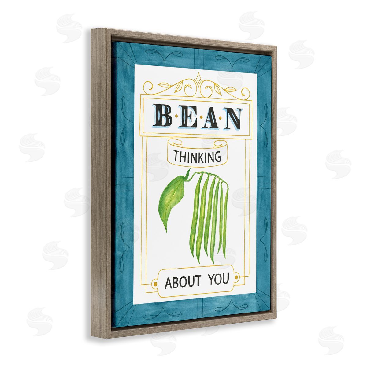 Lara Beeston Bean Thinking About You Canvas Wall Art Print