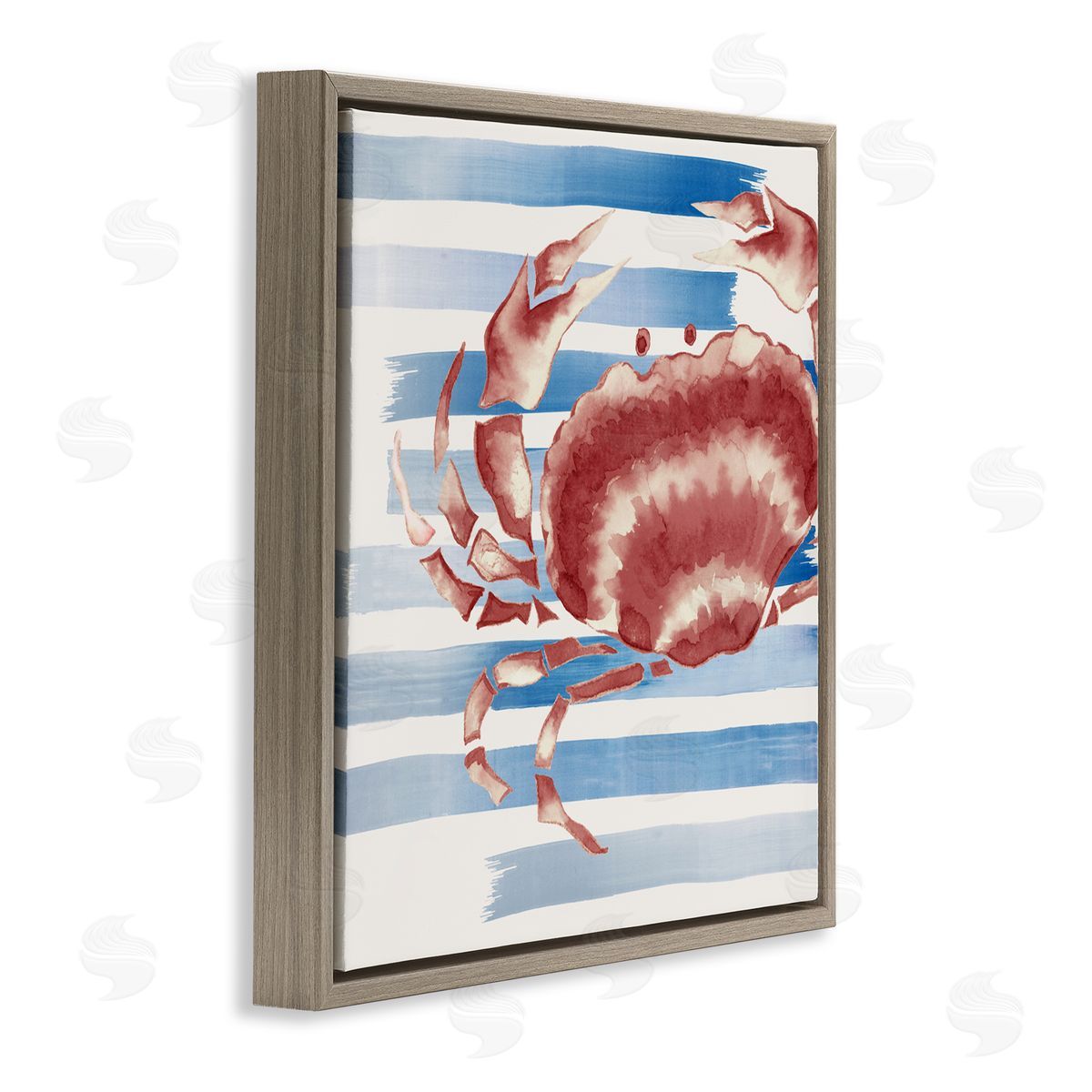 Eli Jones Striped Claw Crab Canvas Wall Art Print