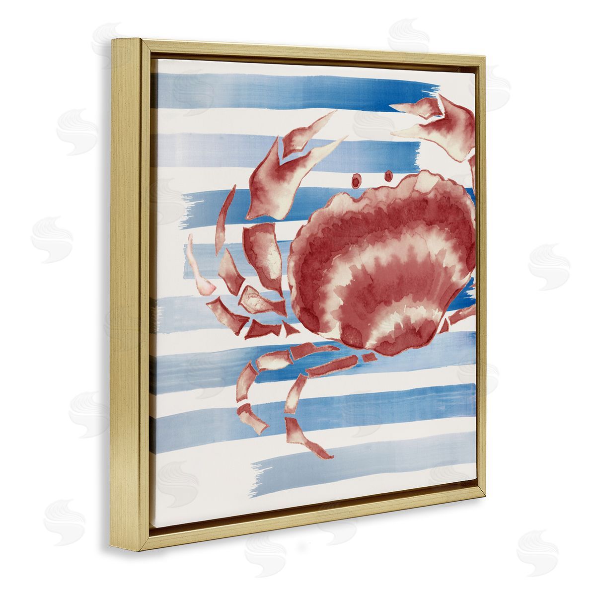 Eli Jones Striped Claw Crab Canvas Wall Art Print